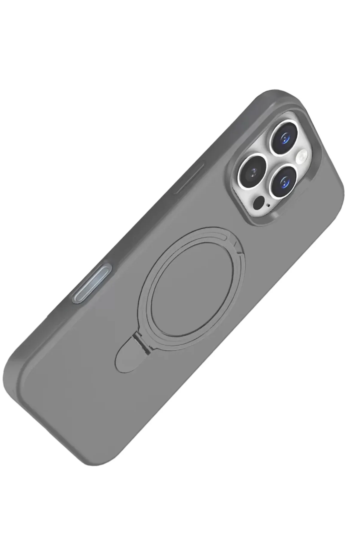 Newface Apple iPhone 16 Pro Max Regal Magsafe Standlı Kapak - Titan Gri