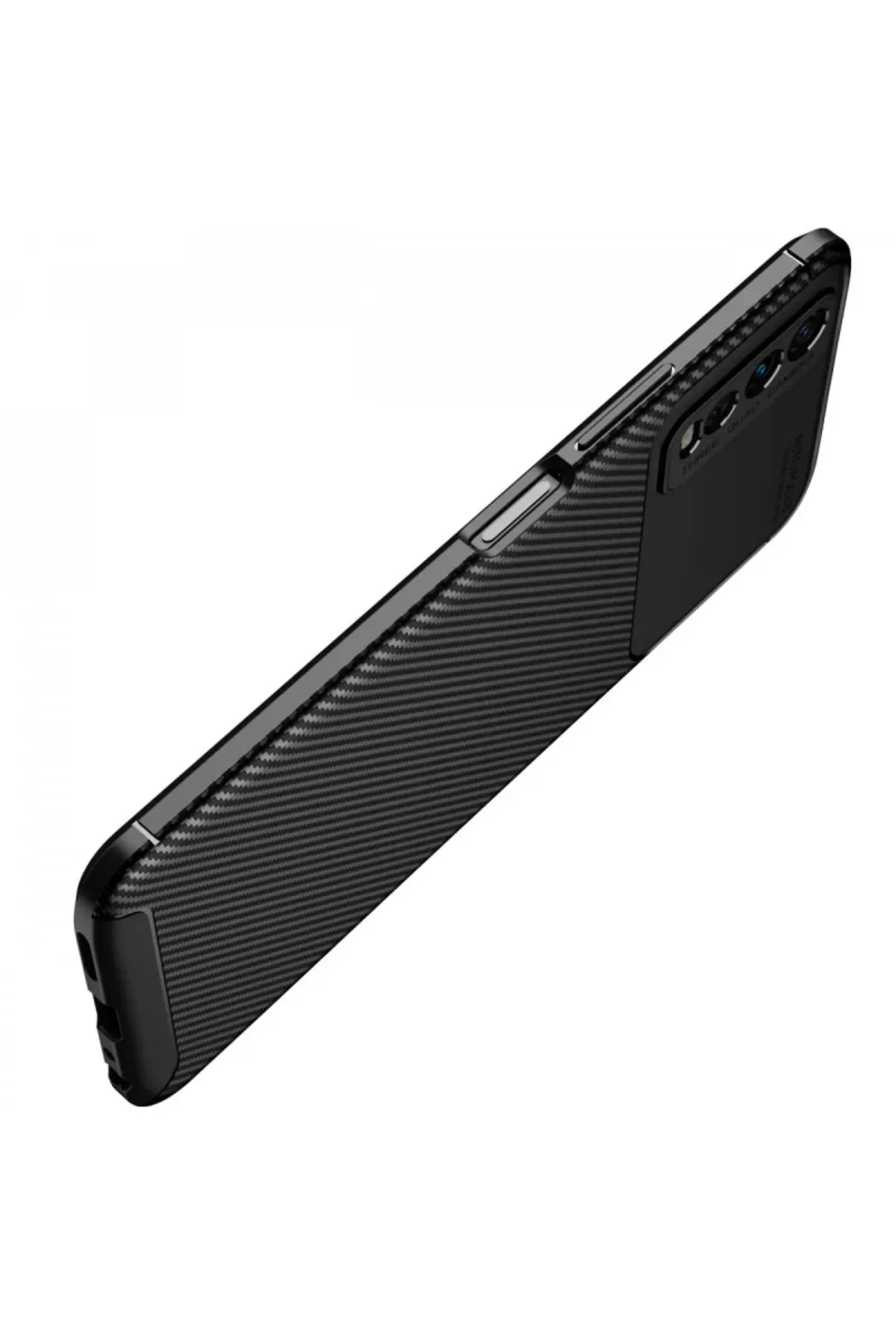 Newface Vivo Y11S Kılıf Auto Focus Karbon Kapak - Lacivert