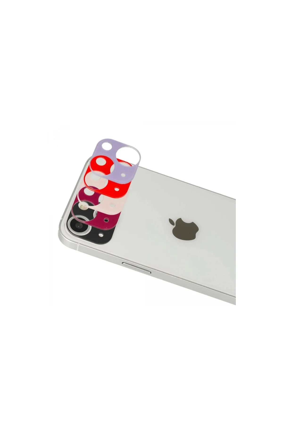 Apple İphone 13 Rainbow Kamera Lens Koruma Cam - Mor
