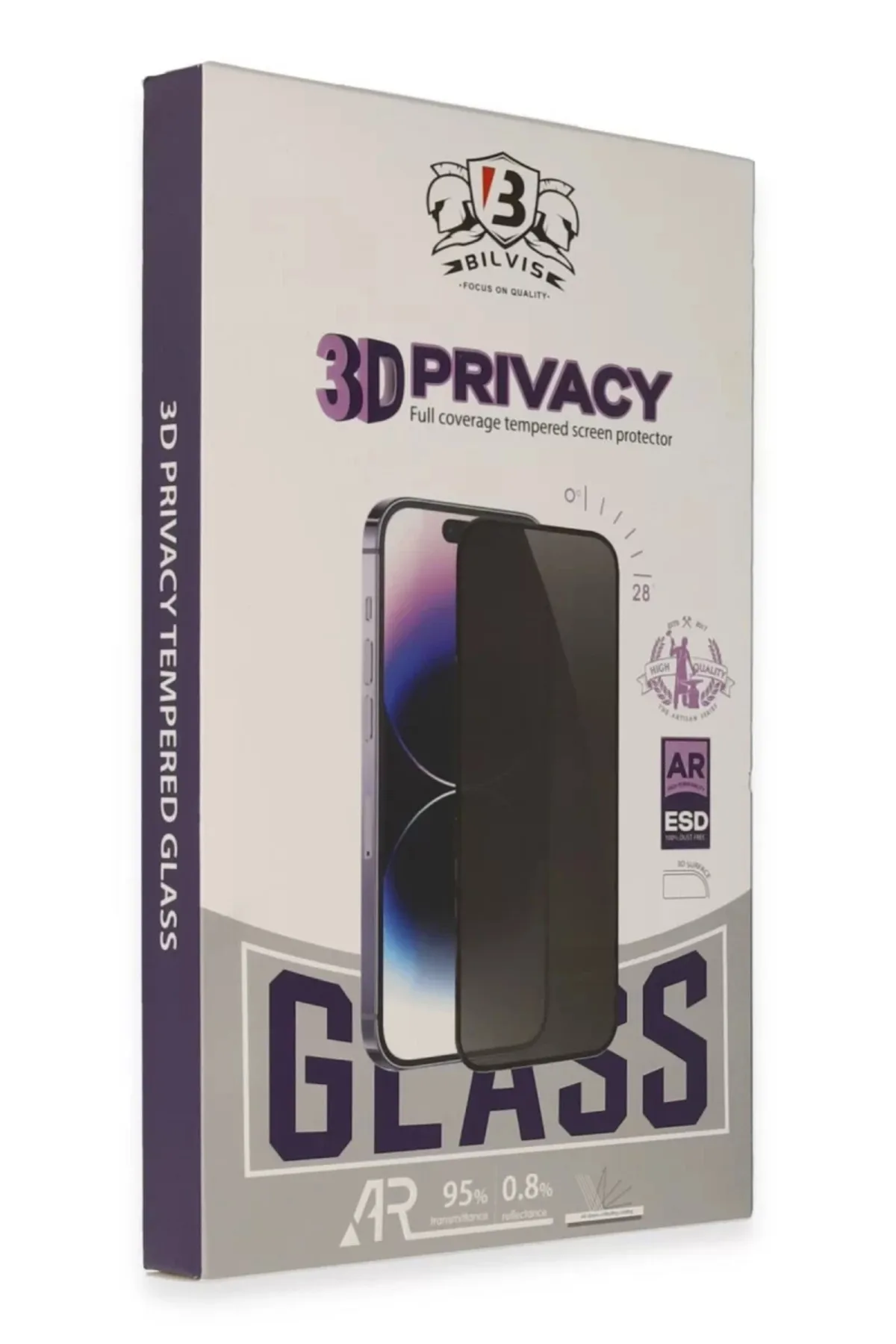 Newface Samsung Galaxy S25 Ultra Bilvis 3D Hayalet Cam Ekran Koruyucu