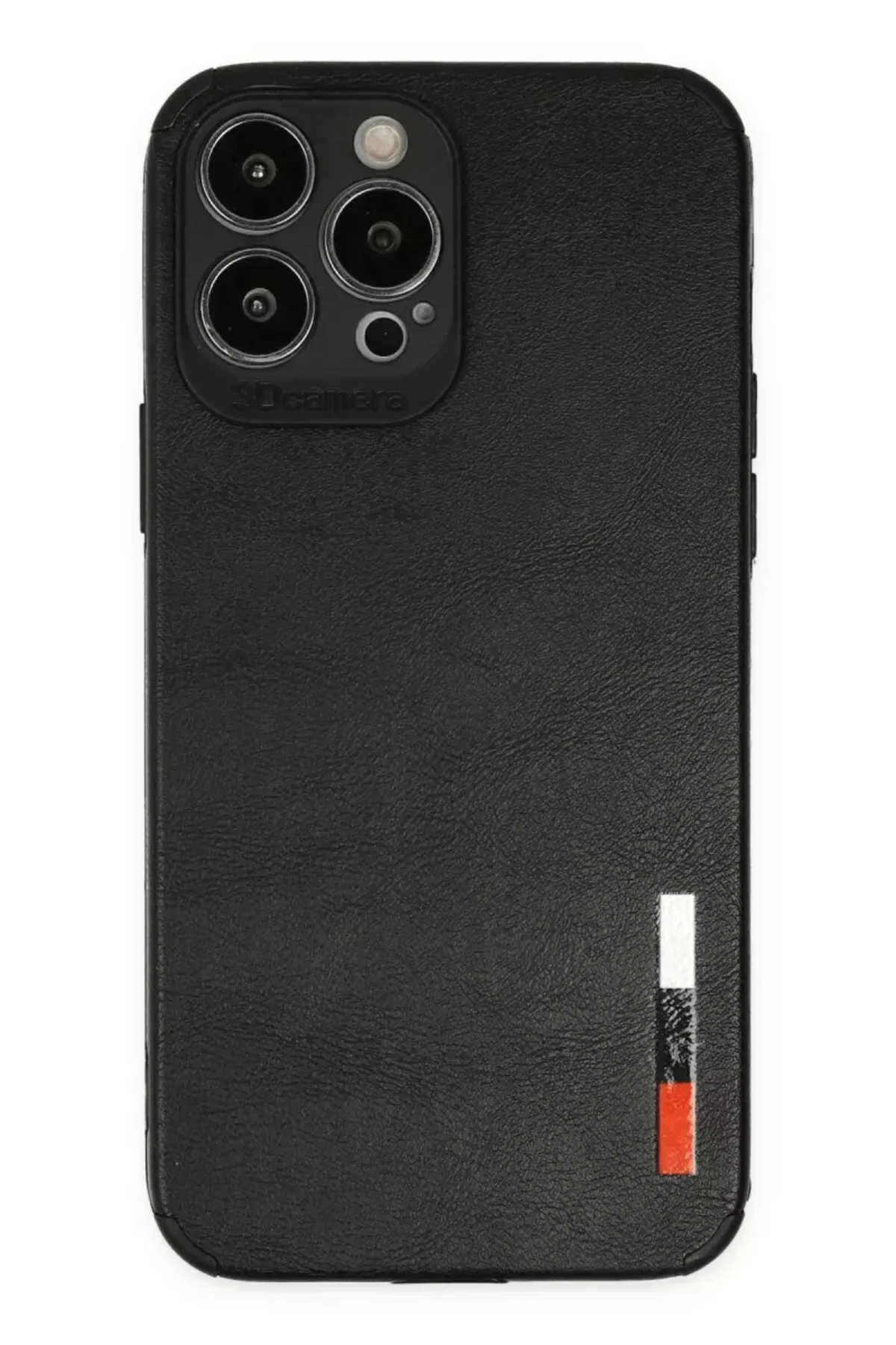 Newface Apple iPhone 13 Pro Max Kılıf Loop Deri Silikon - Siyah