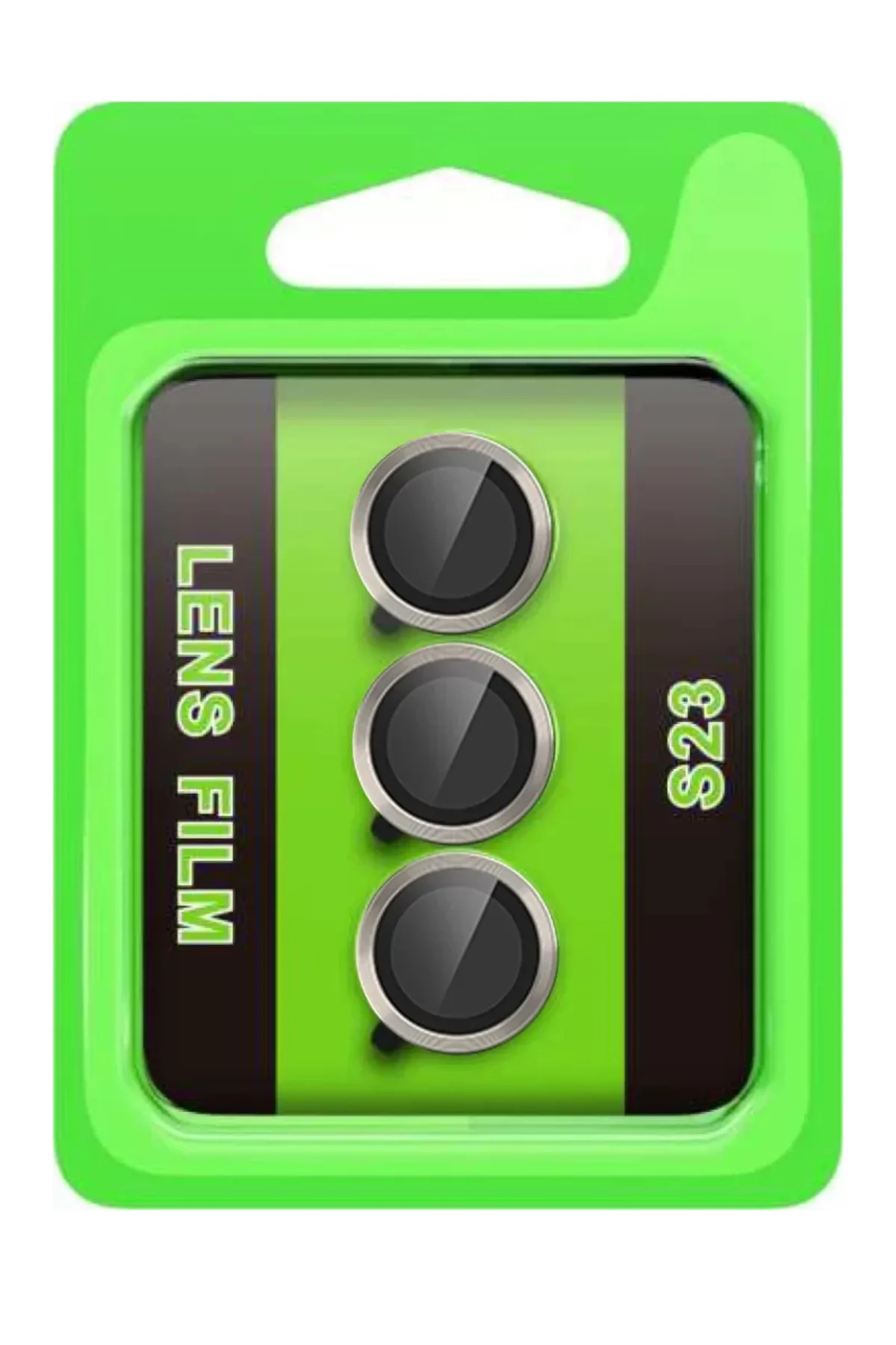 Newface Samsung Galaxy S23 Raze Metal Kamera Lens - Gri
