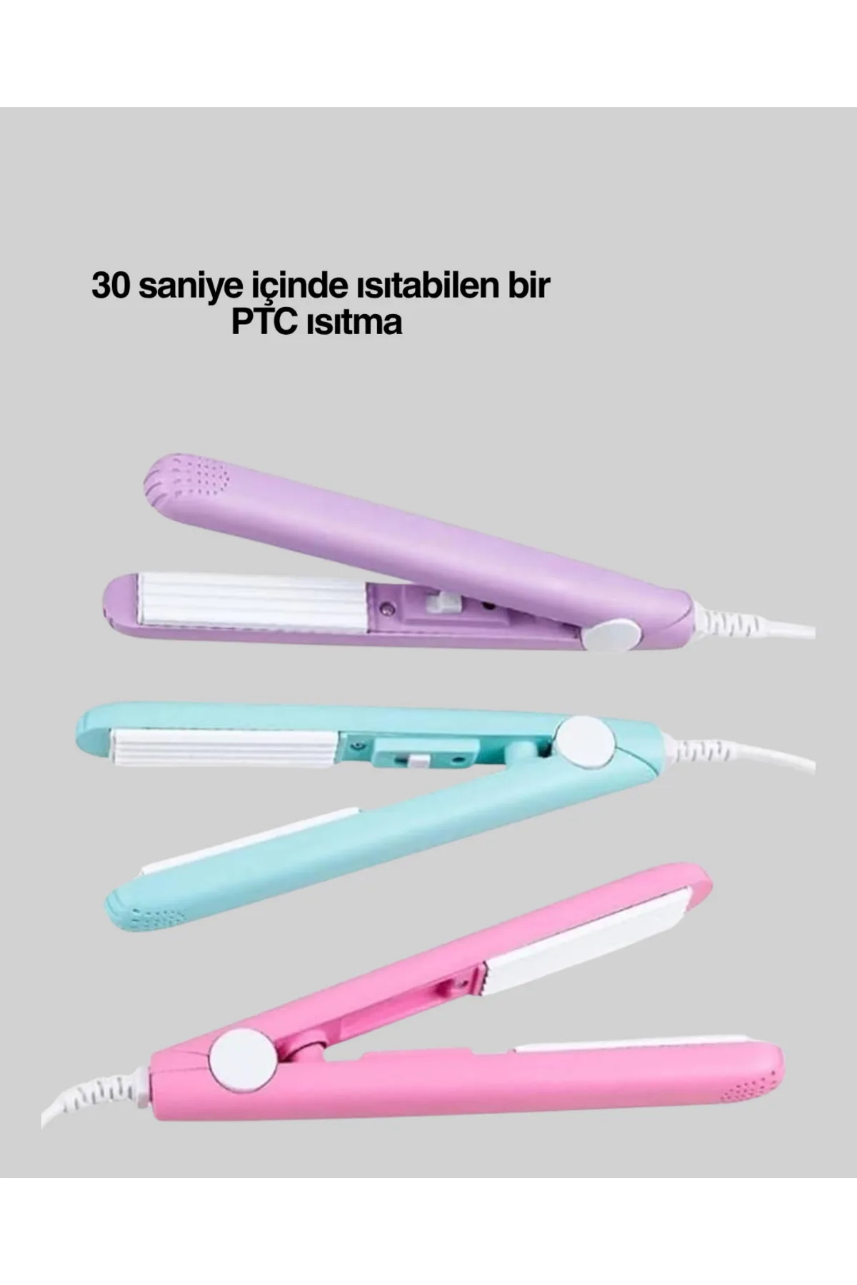Seramik Kaplamalı, Saç Hasarını Azaltan Kısa Saçlara Uygun Bukle Maşası