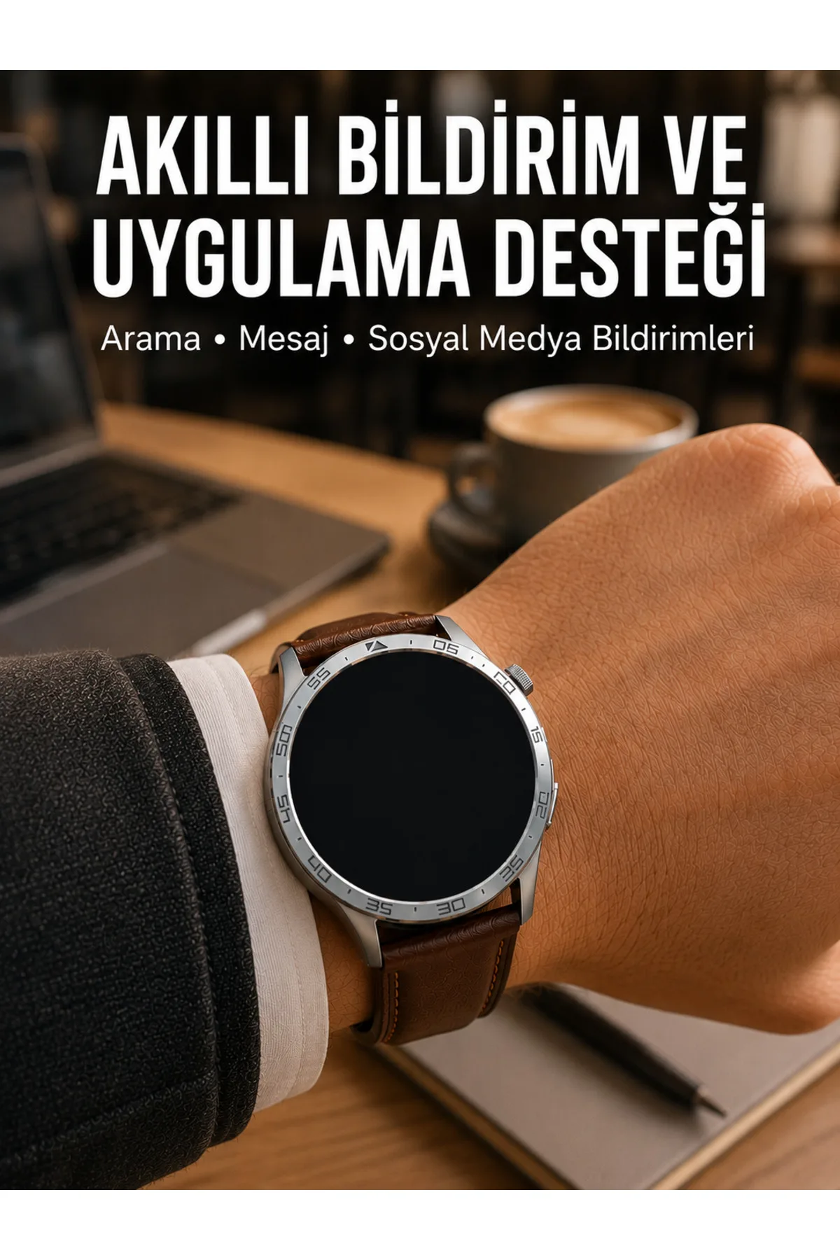3 Kordonlu Bluetooth Görüşme Özellikli Akıllı Saat Seti