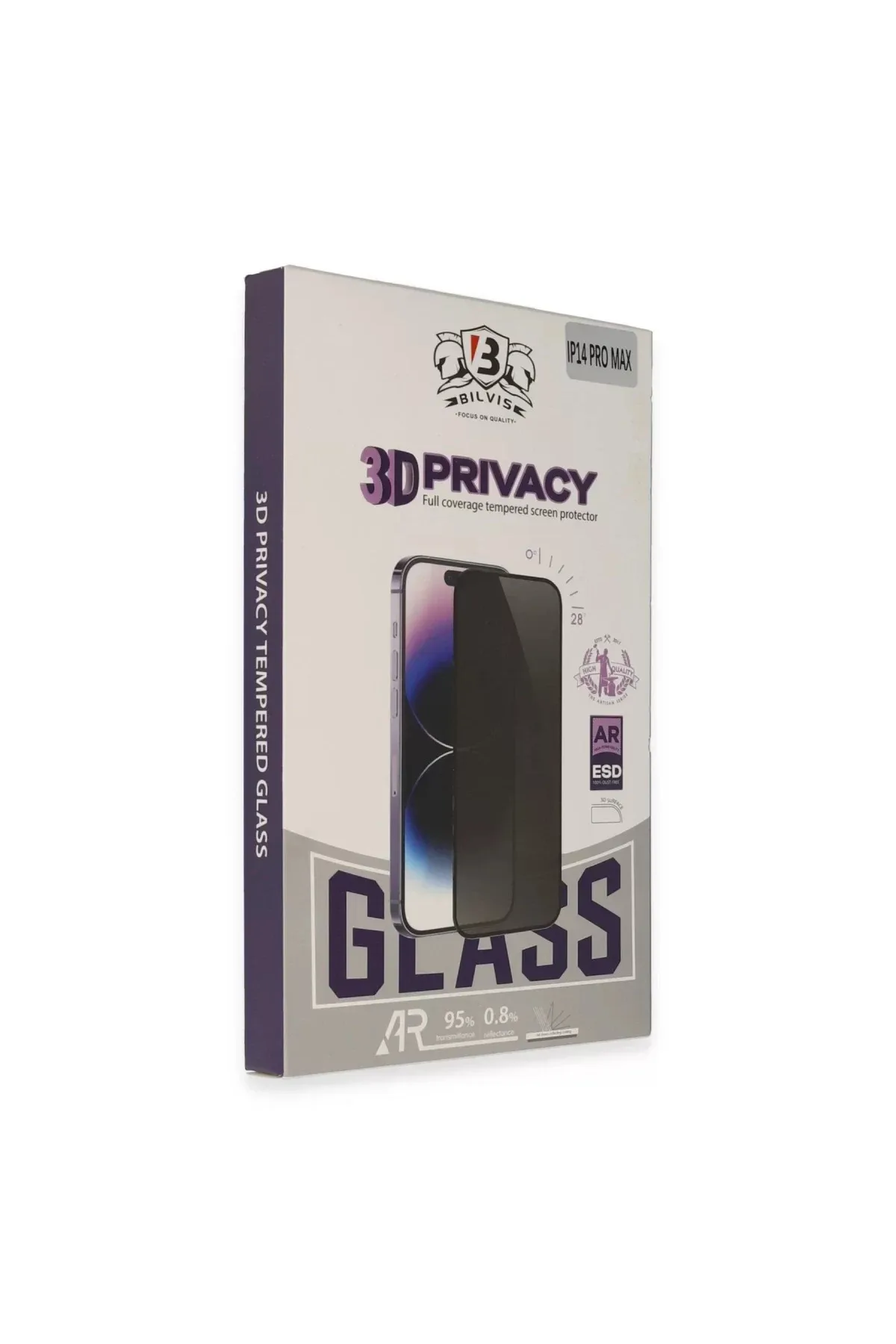 Newface Apple iPhone 13 Pro Max Bilvis 3D Hayalet Cam Ekran Koruyucu