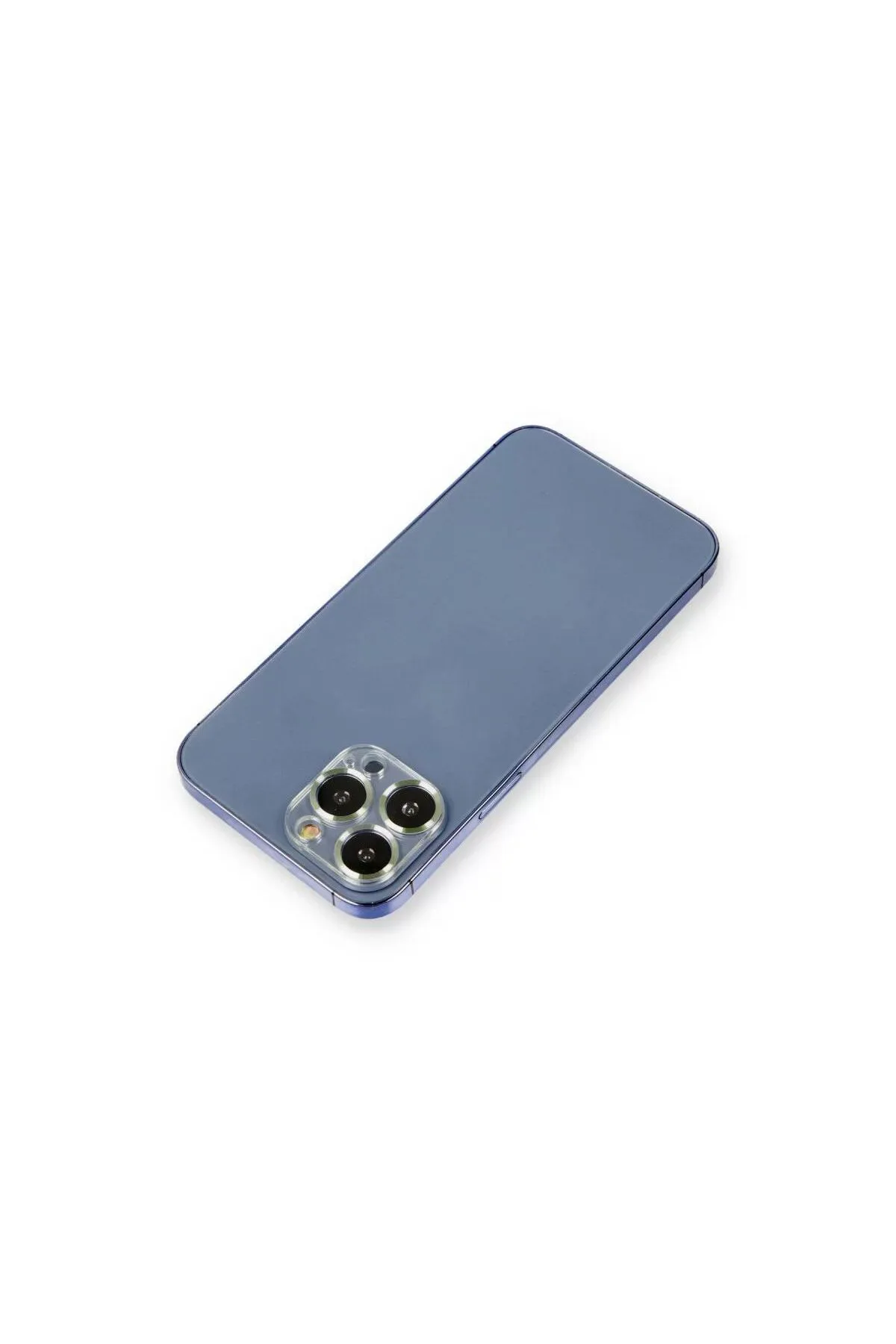 Apple iPhone 12 Pro Metal Kamera Lens Koruma Cam - Açık Yeşil
