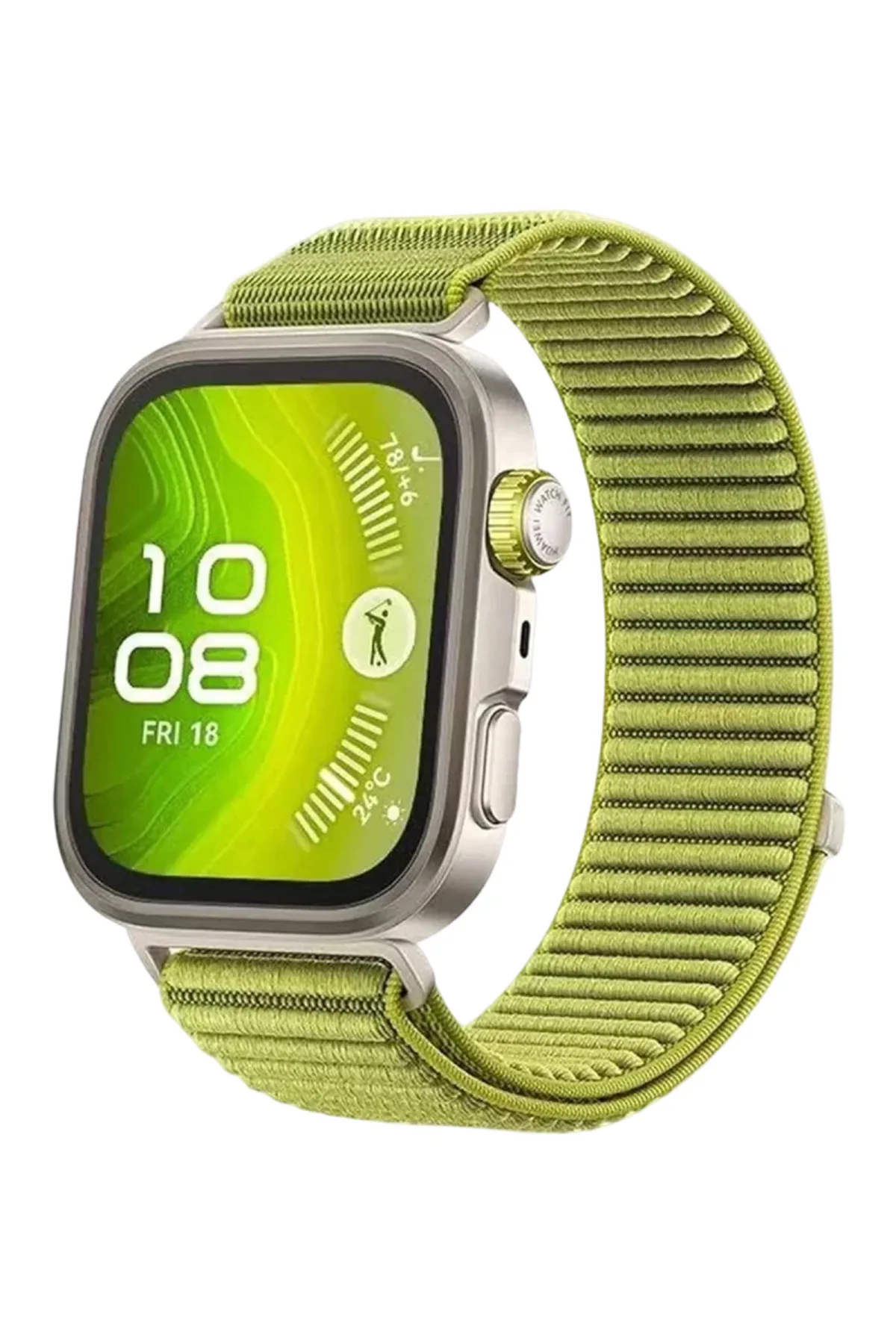 Newface Huawei Fit 4 Braid Kordon - Açık Yeşil