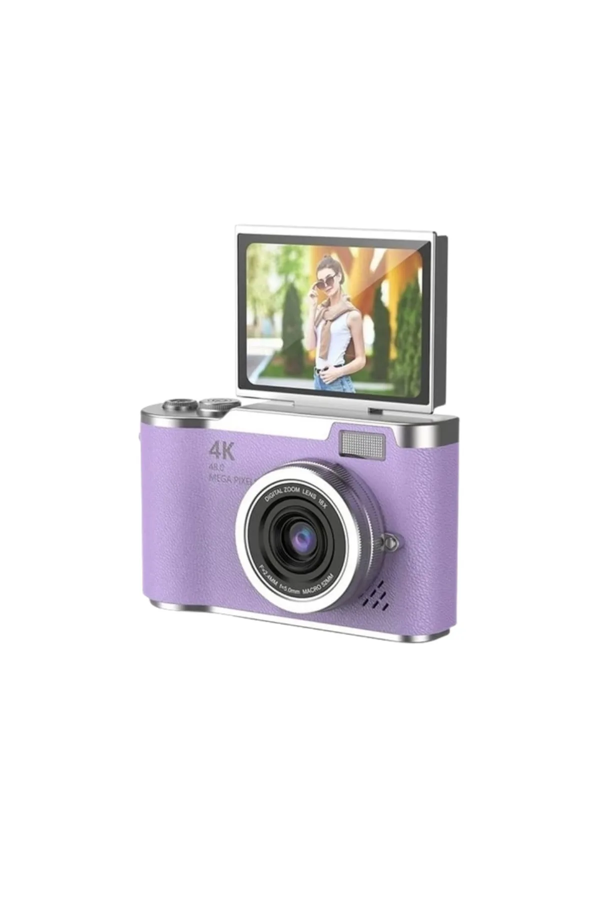 4K Dijital Kamera 48 MP Flip Ekran Vlog ve Fotoğraf Makinesi