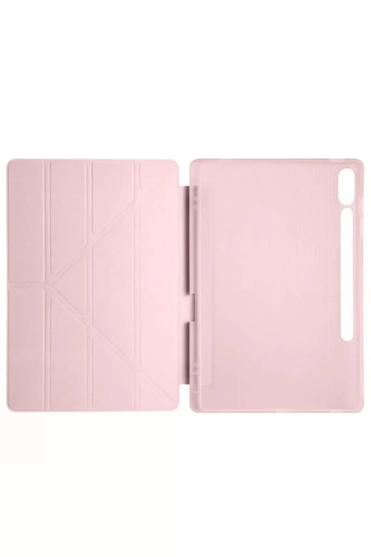Newface Samsung Galaxy X610 Tab S9 FE Plus 12.4 Kılıf Kalemlikli Mars Tablet Kılıfı - Rose Gold