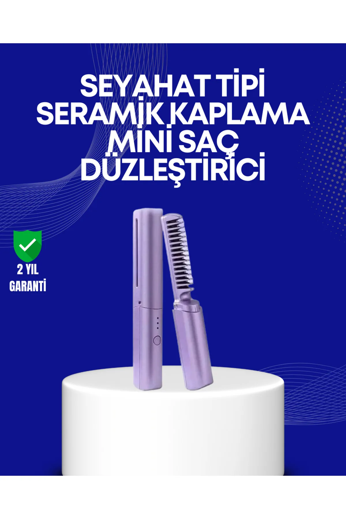 USB Şarjlı Kablosuz Saç Düzleştirici – Hızlı ve Pratik