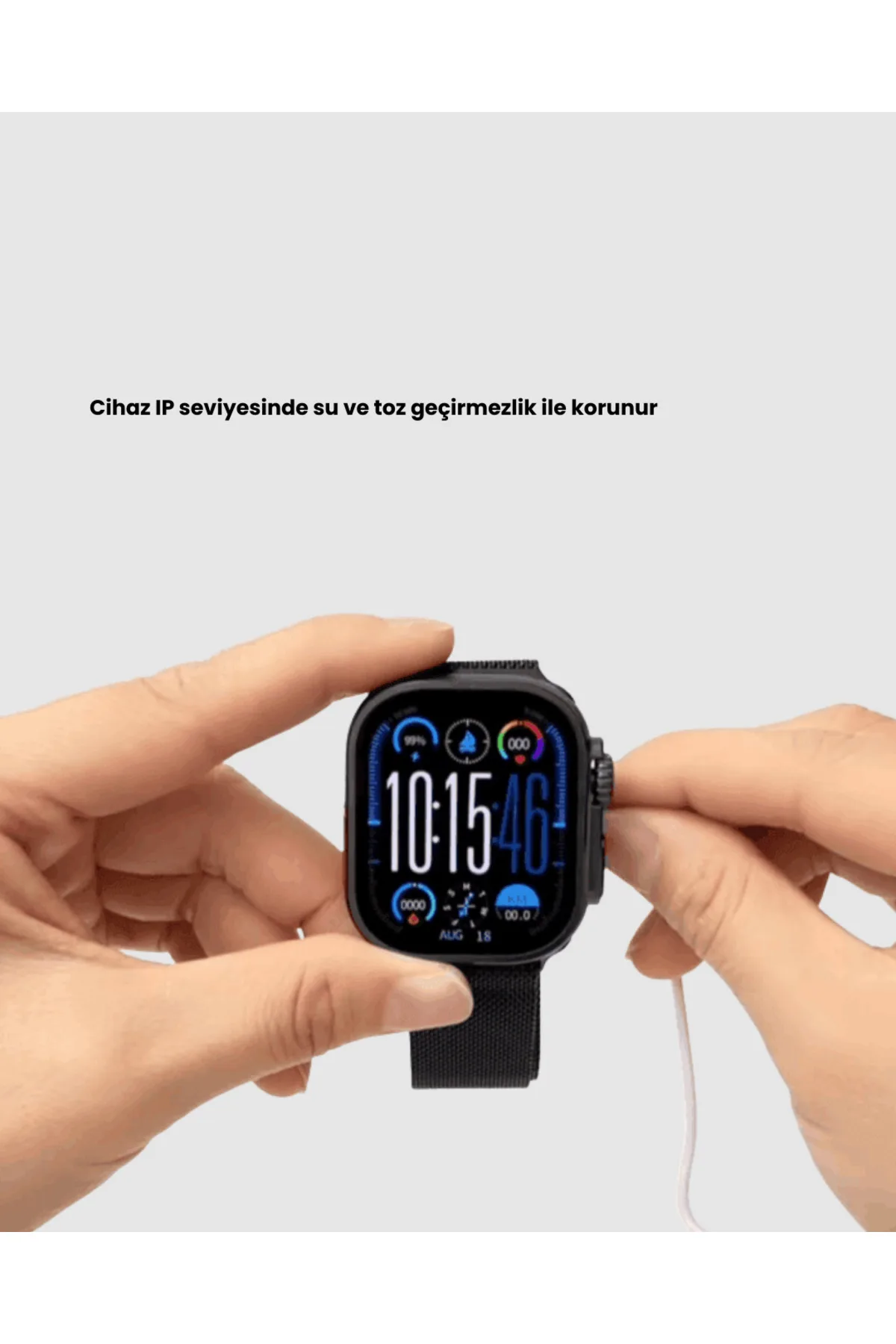 AMOLED Akıllı Saat Bluetooth Arama Su Geçirmez Yeni Nesil