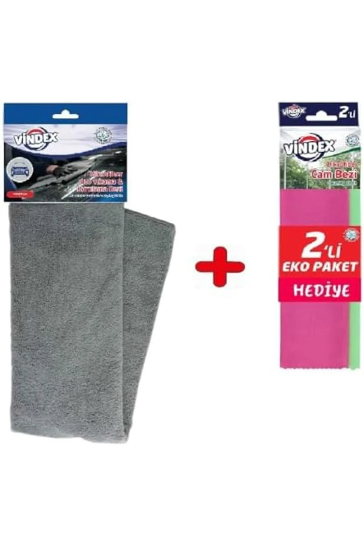 Terra Organik Vindex Mikrofiber Oto Yıkama ve Kurlama Bezi 2 Adet Mikrofiber Temizlik Bezi HEDİYELİ