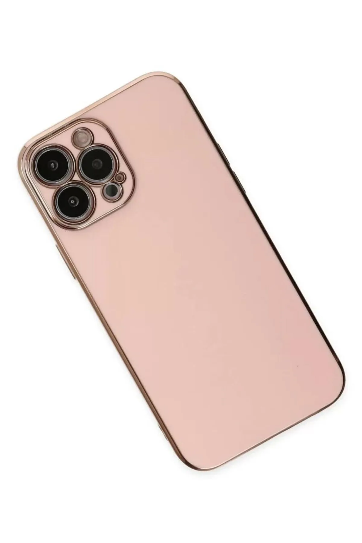 Newface Apple iPhone 15 Pro Max Kılıf Volet Silikon - Pembe