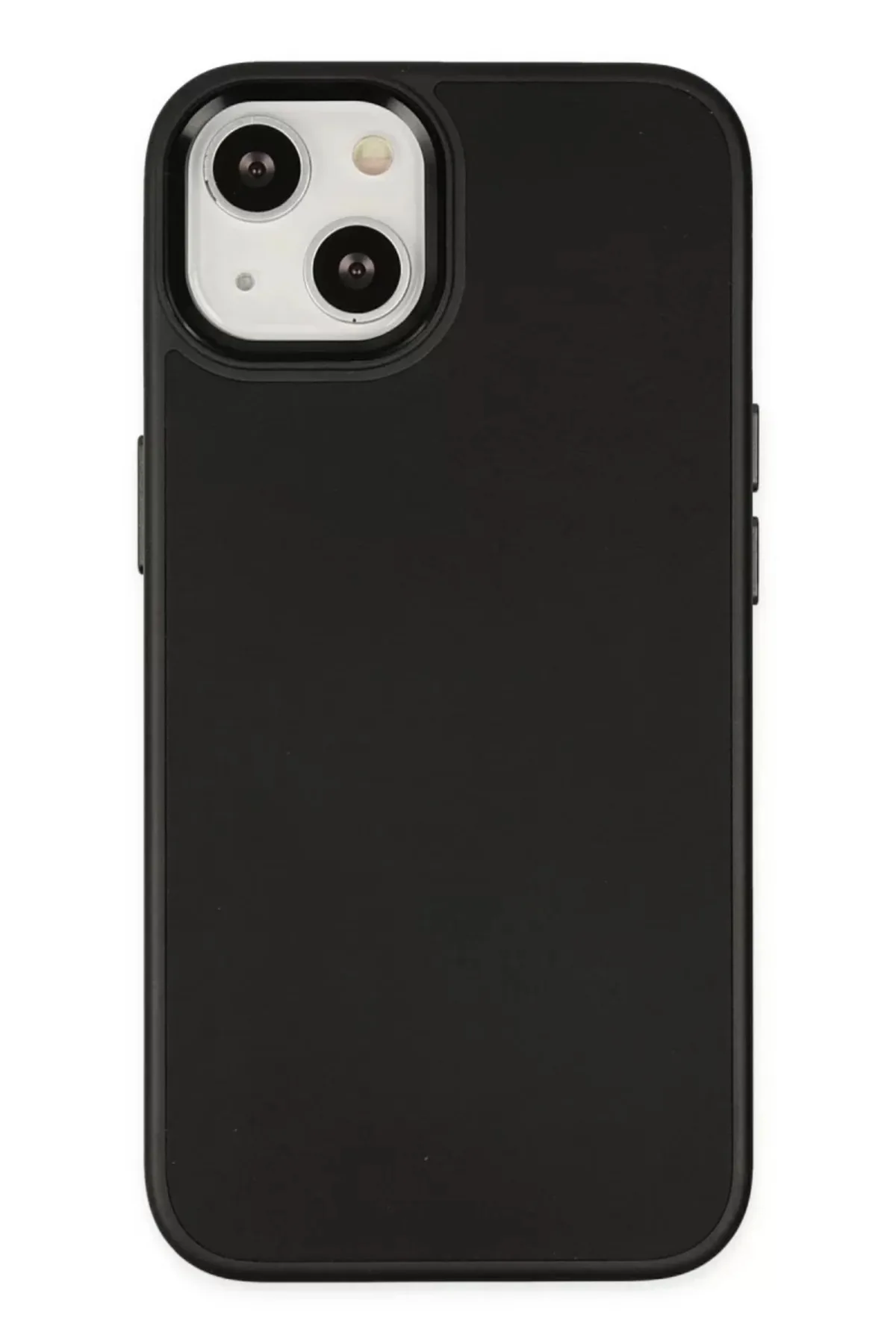 Newface Apple iPhone 14 Plus Kılıf Asya Deri Silikon - Siyah
