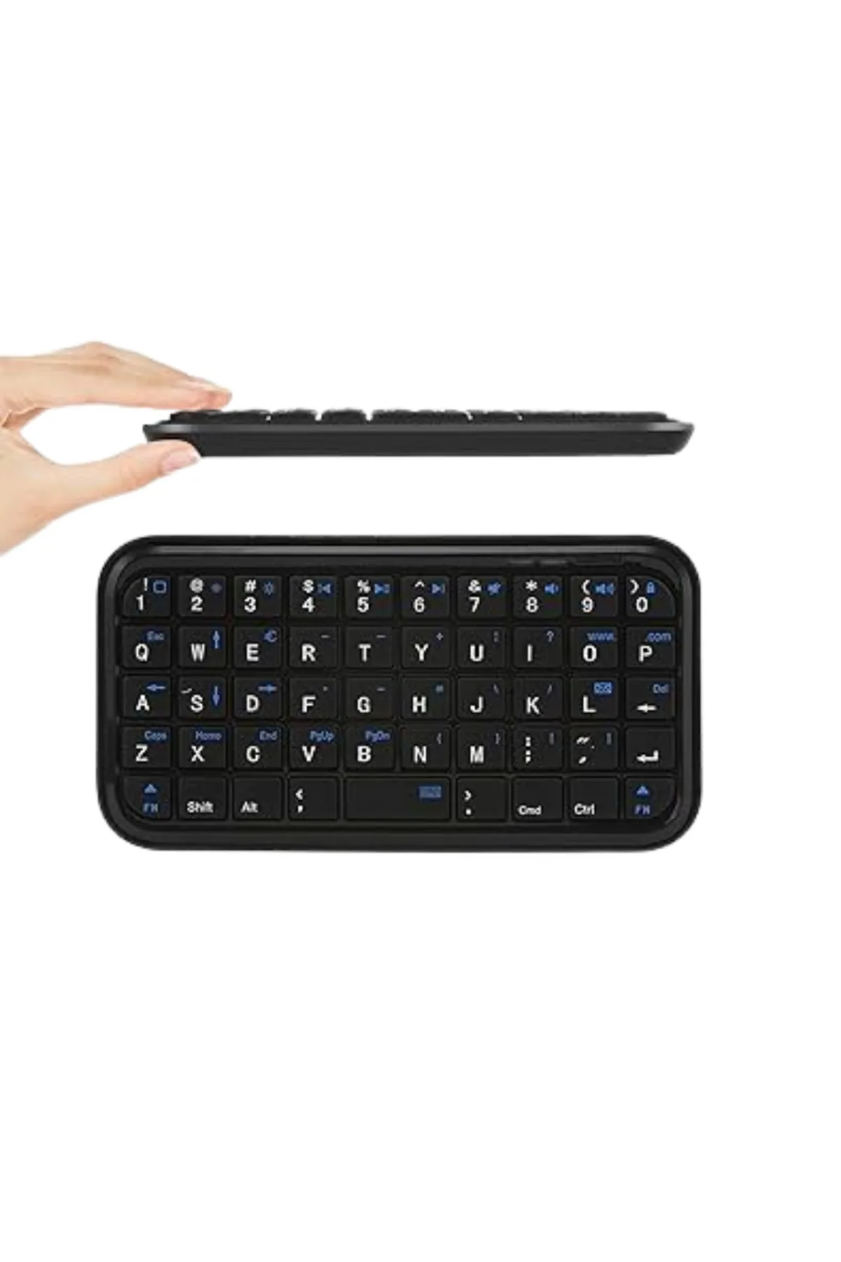 Mini Kablosuz Bluetooth Klavye USB Şarjlı Taşınabilir Klavye -