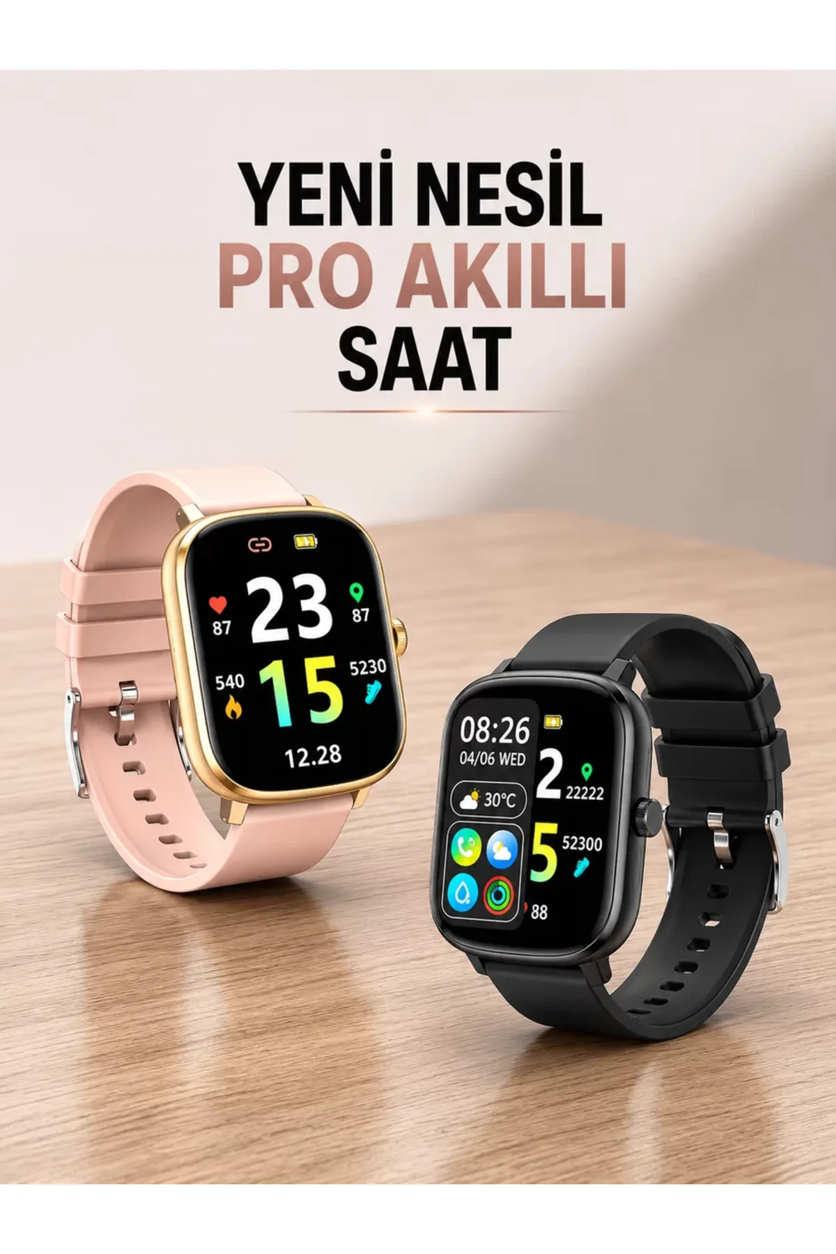 Yeni Nesil Akıllı Saat Arama Bildirimleri Uyku &amp; Kalp Atış Takibi