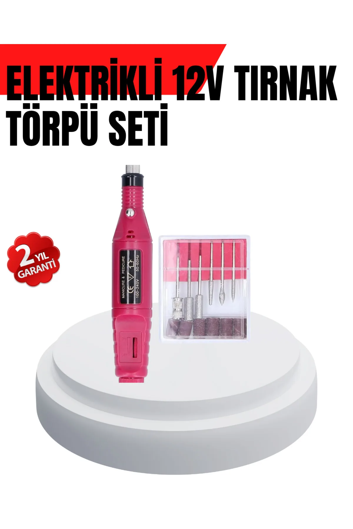 Kalem Tipi Sessiz Manikür Pedikür Cihazı