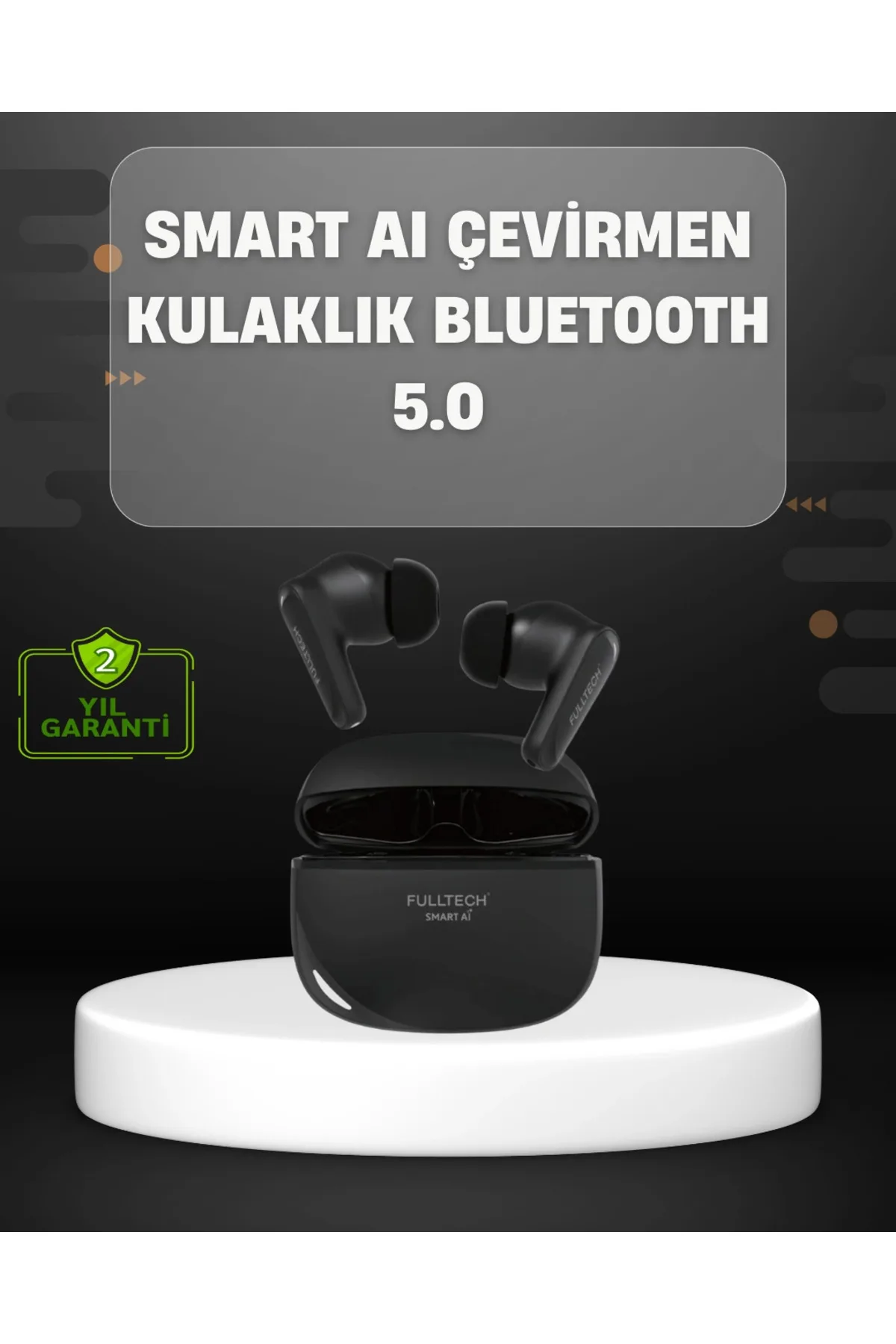 Yapay Zeka Destekli Bluetooth Kulaklık Anlık Çeviri Ve Gürültü Engelleme