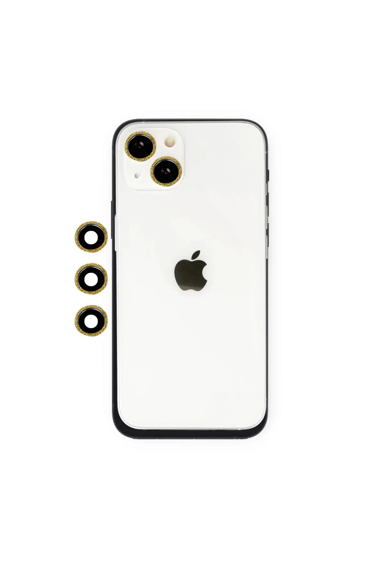 Newface Apple iPhone 14 Shine Kamera Lens - Gold