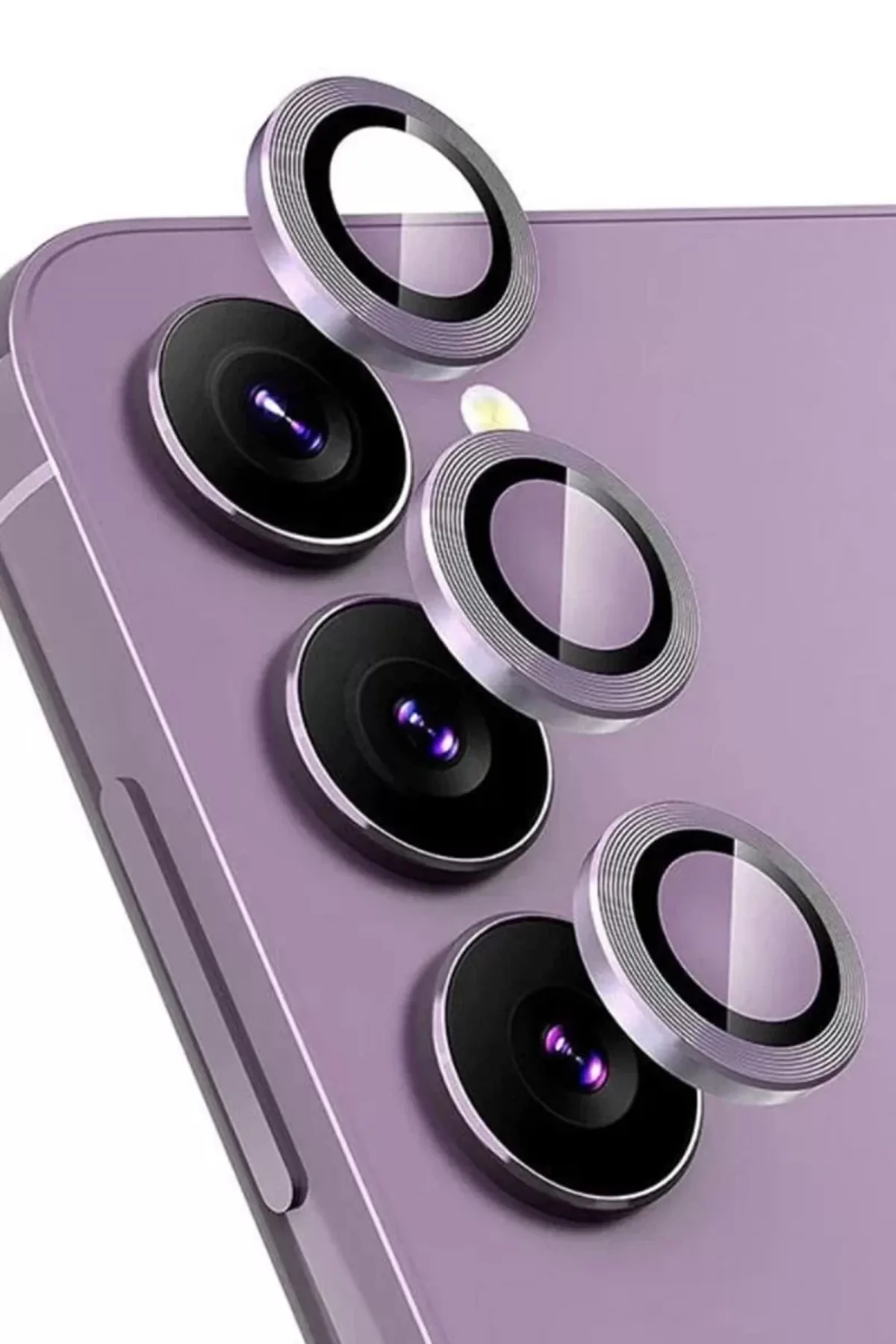 Newface Samsung Galaxy S24 FE Raze Metal Kamera Lens - Mor