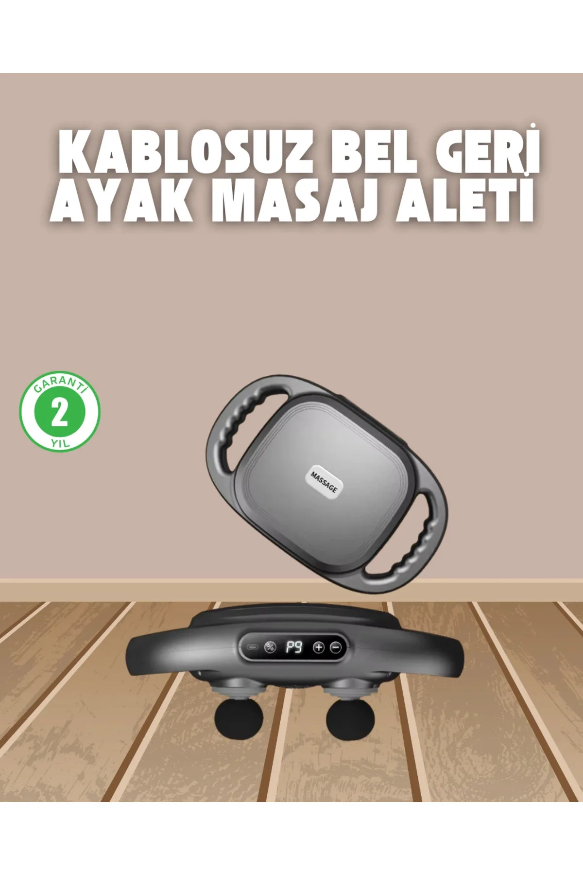 Profesyonel 6 Başlıklı Şarjlı Masaj Tabancası 2000 mAh Güçlü