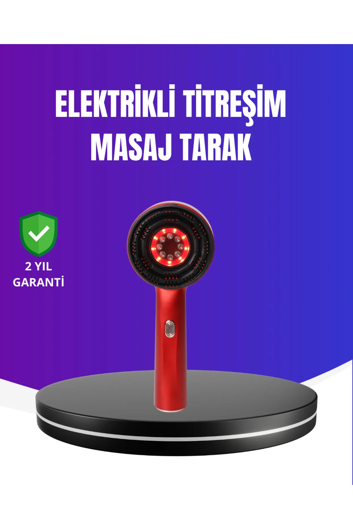 Kırmızı Işık Terapi Özellikli Saç Derisi Masaj Tarak Anti Dökülme