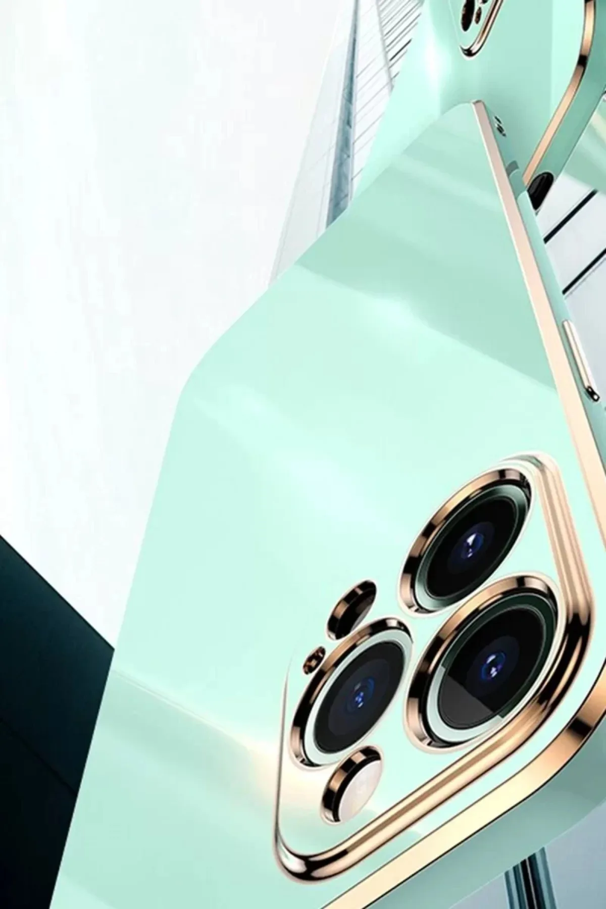Newface Apple iPhone 15 Pro Kılıf Volet Silikon - Mavi