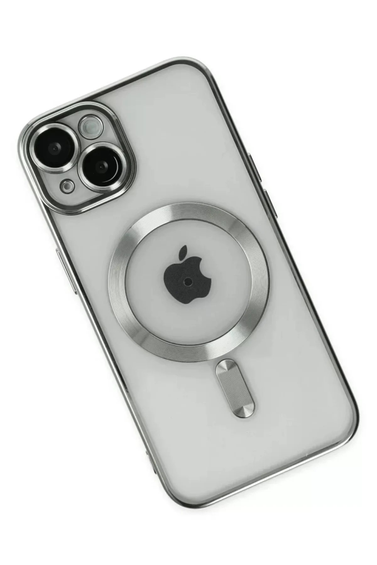 Newface Apple iPhone 14 Kılıf Kross Magneticsafe Kapak - Gümüş