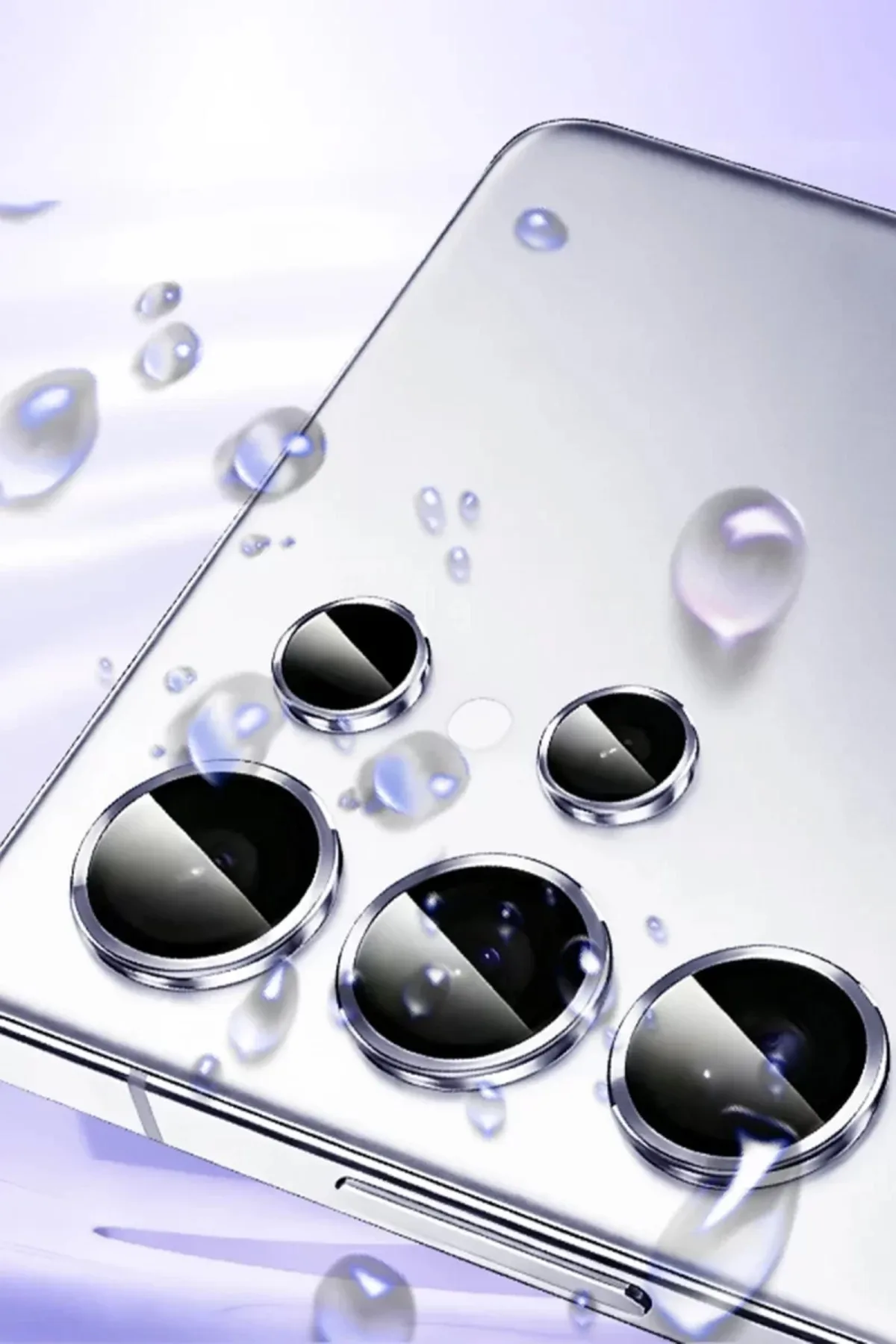 Newface Samsung Galaxy S26 Ultra Bilvis Titan Kamera Lens - Gümüş