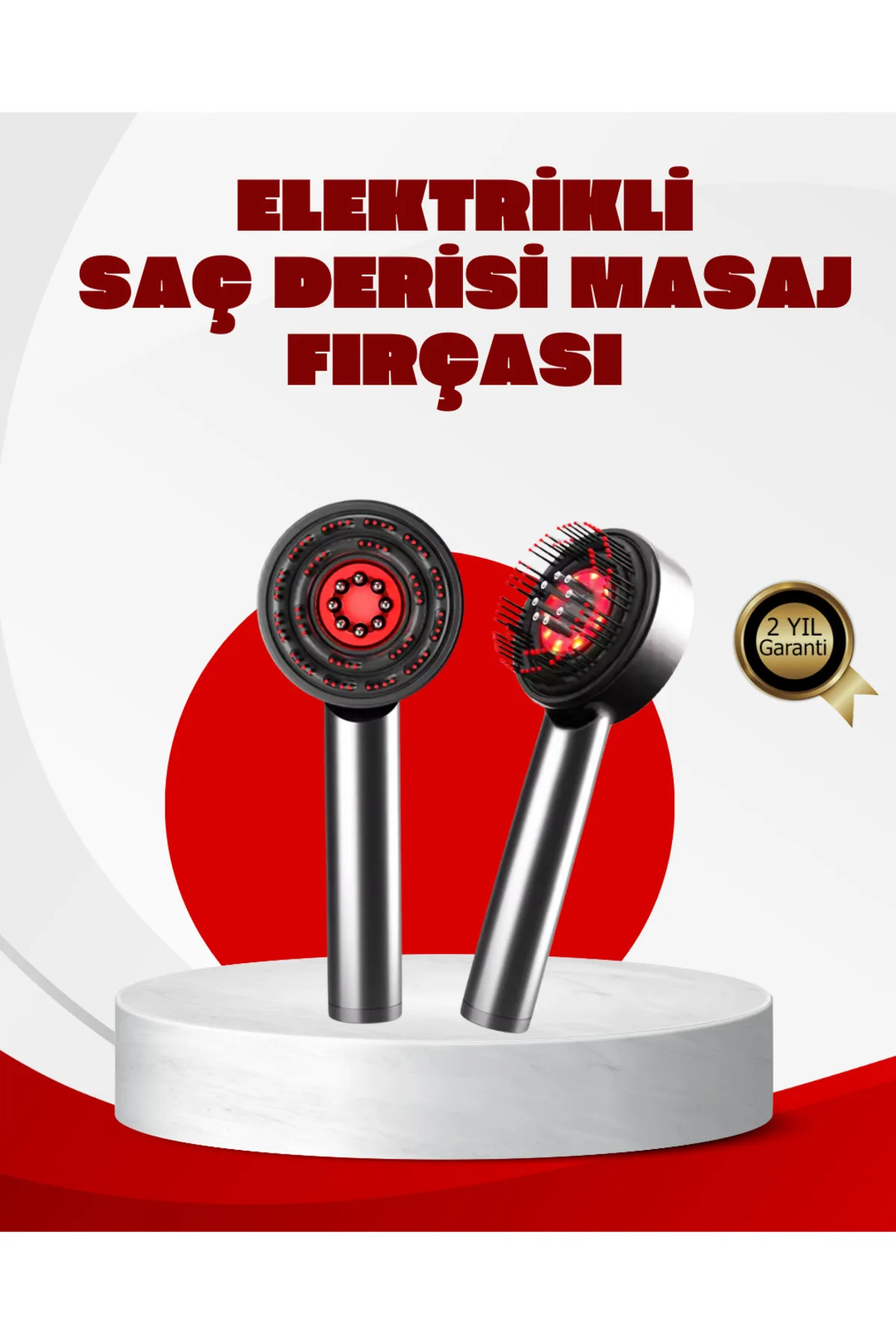 Esansiyel Yağ Hazneli LED Saç Bakım Masaj Tarağı