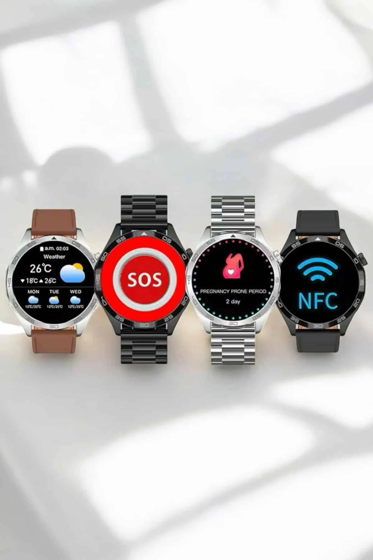 Akıllı Saat Bildirim Görme Sesli Görüşme Çoklu Kordon Gps Takibi