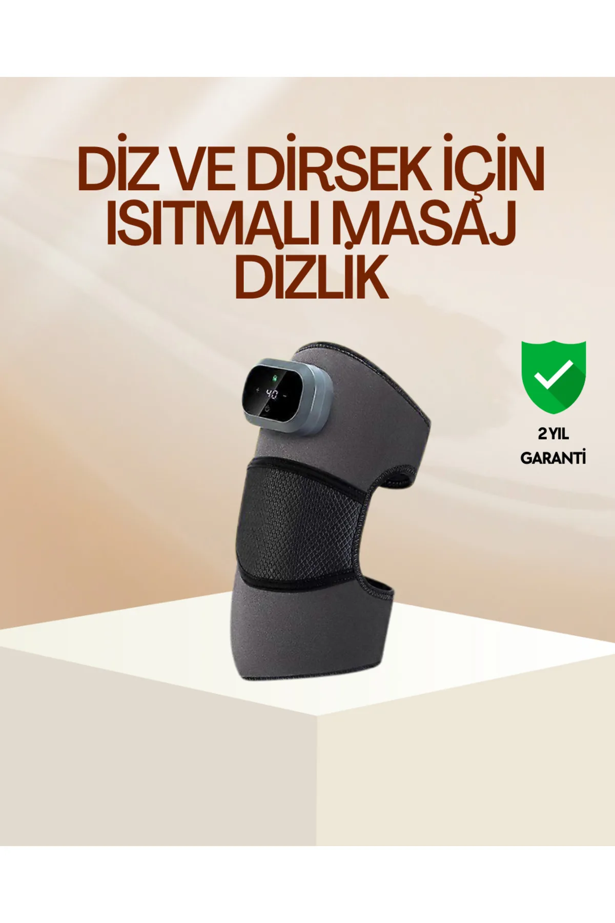 Diz ve Dirsek İçin Isıtmalı Masaj Dizlik Aparatı