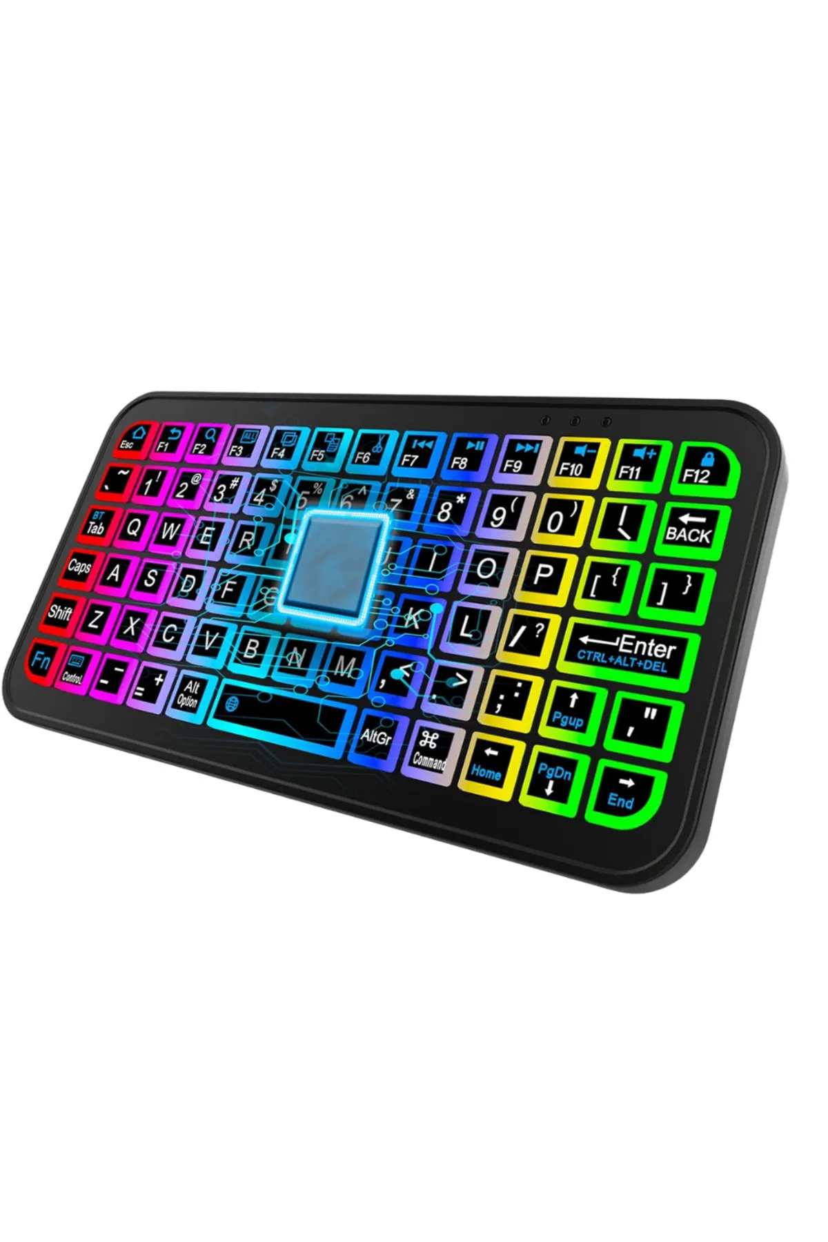 Şarjlı Kablosuz Mini RGB Klavye Uzun Pil Ömürlü