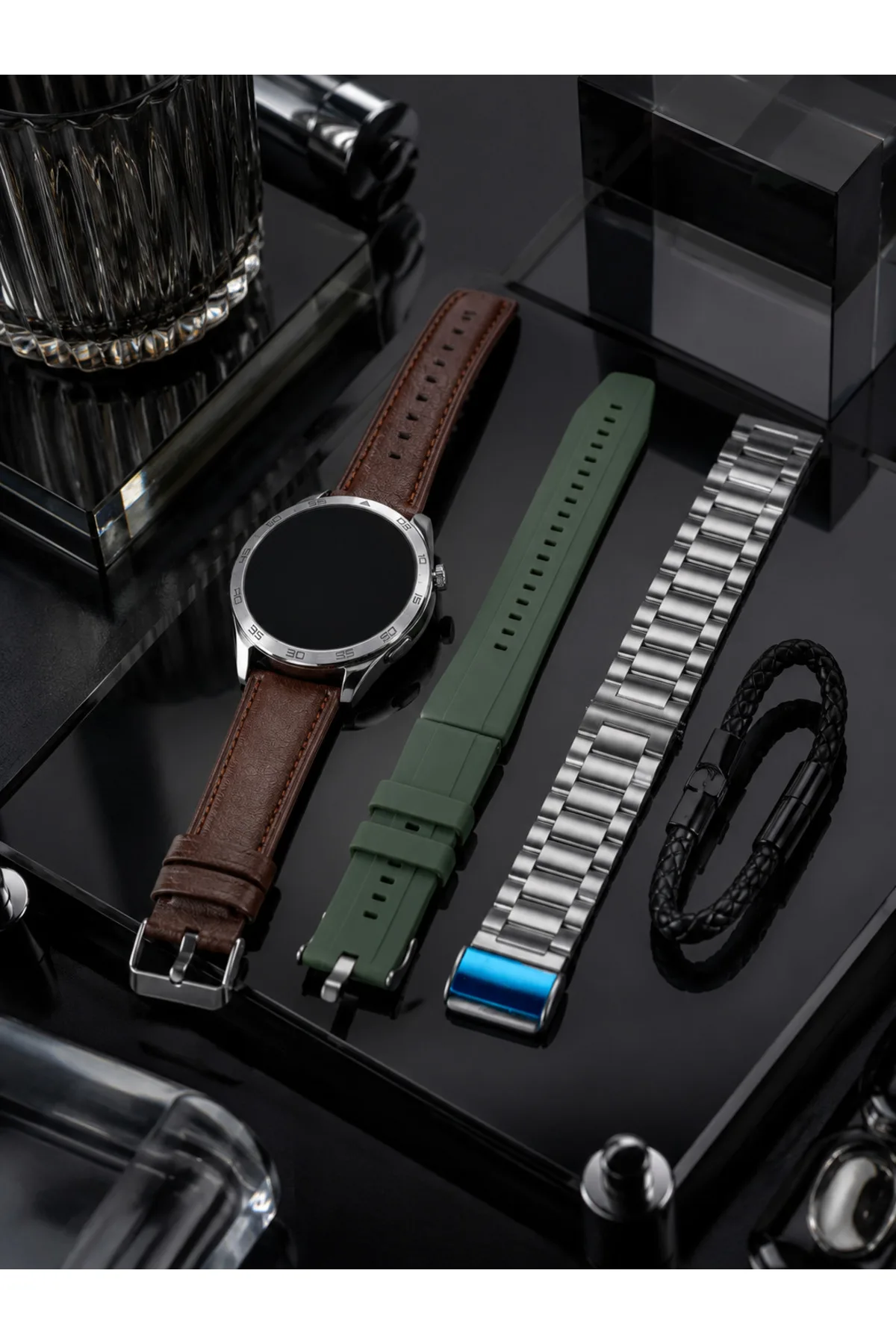 3 Kordonlu Bluetooth Görüşme Özellikli Akıllı Saat Seti