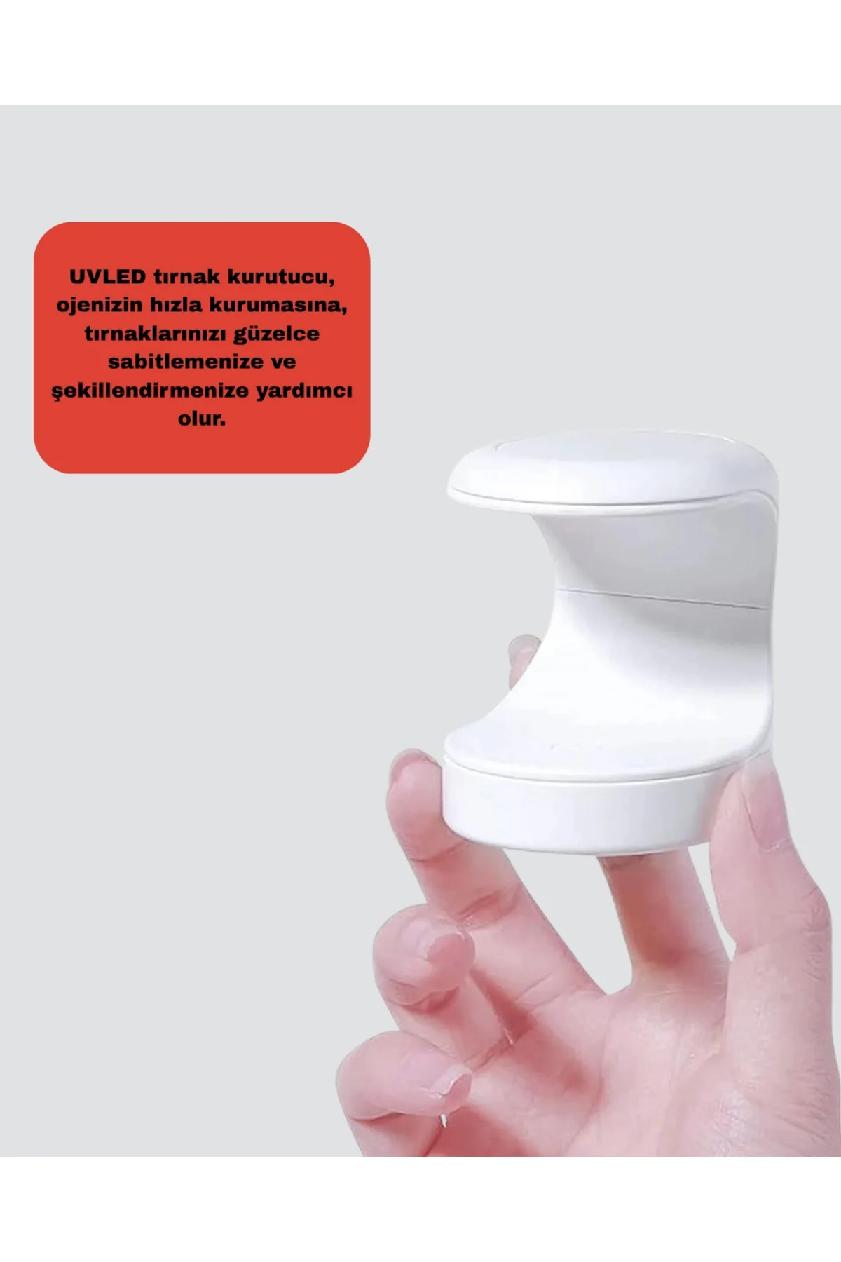 Mey İthalat® Mini Tırnak Kurutucu – Hızlı Kurutma İçin UVLED Işık Teknolojisi