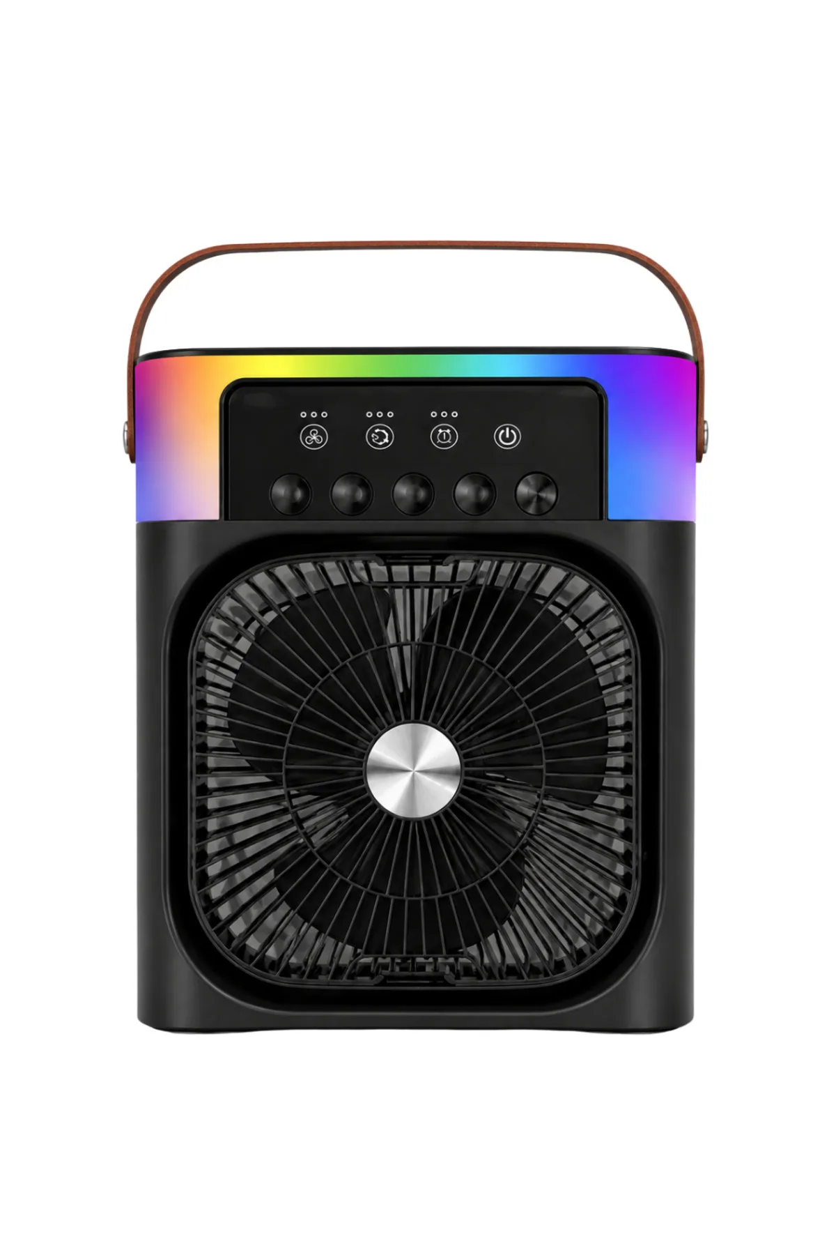 Taşınabilir Mini Klima Nemlendirici Fan RGB Led Aydınlatmalı USB Fan