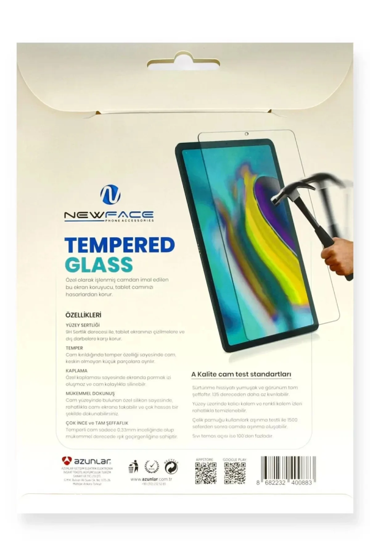 Newface Apple iPad Pro 13 (2024) Tablet Cam Ekran Koruyucu
