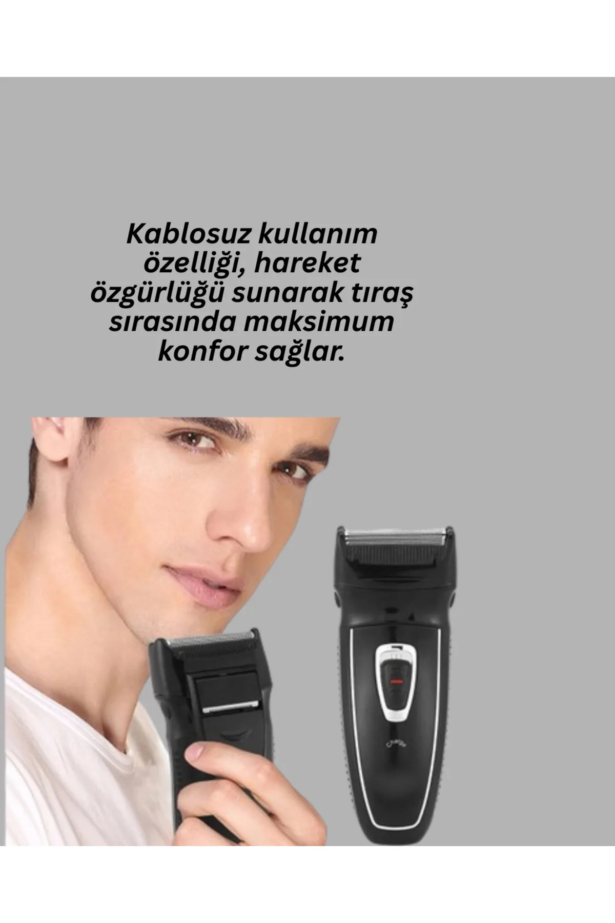 Çift Başlıklı Taşınabilir Tıraş Cihazı