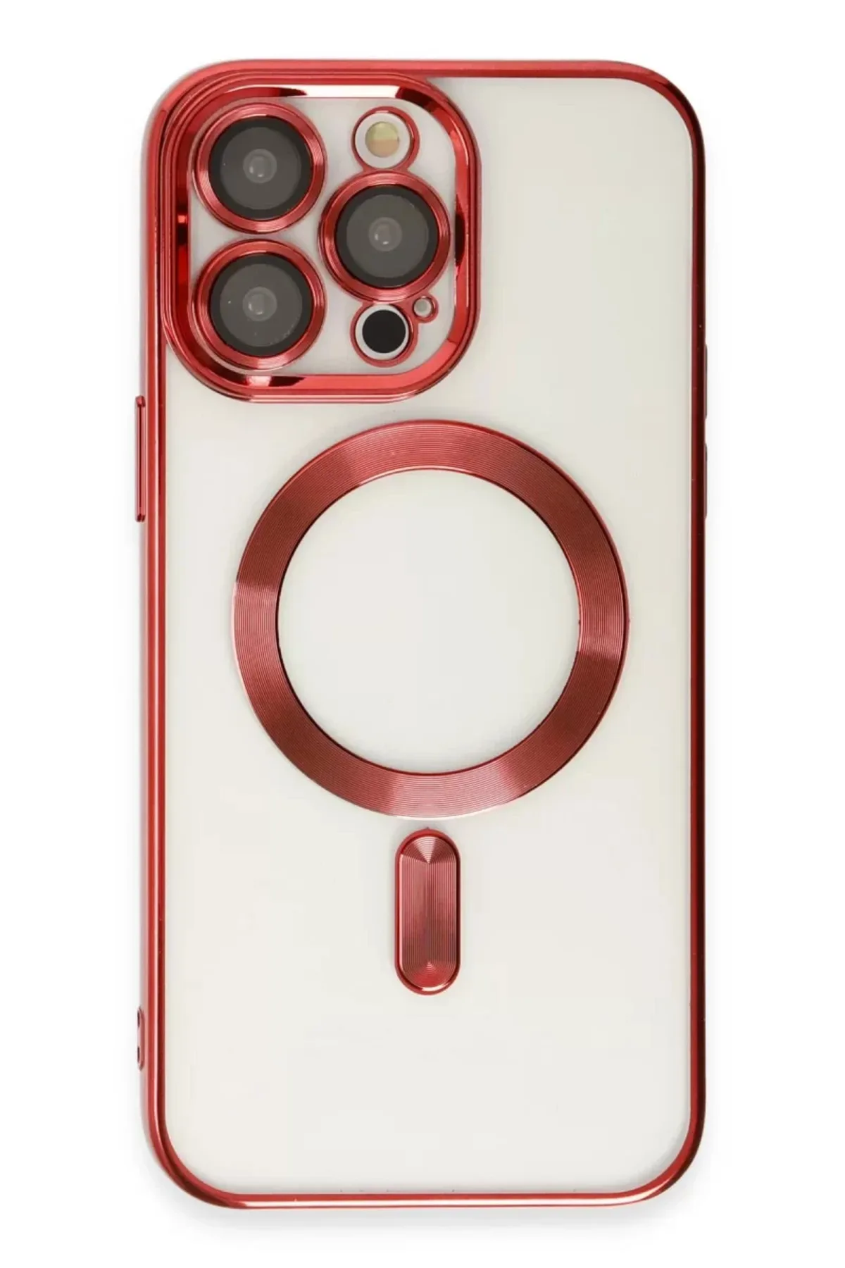 Newface Apple iPhone 15 Pro Max Kılıf Kross Magneticsafe Kapak - Kırmızı