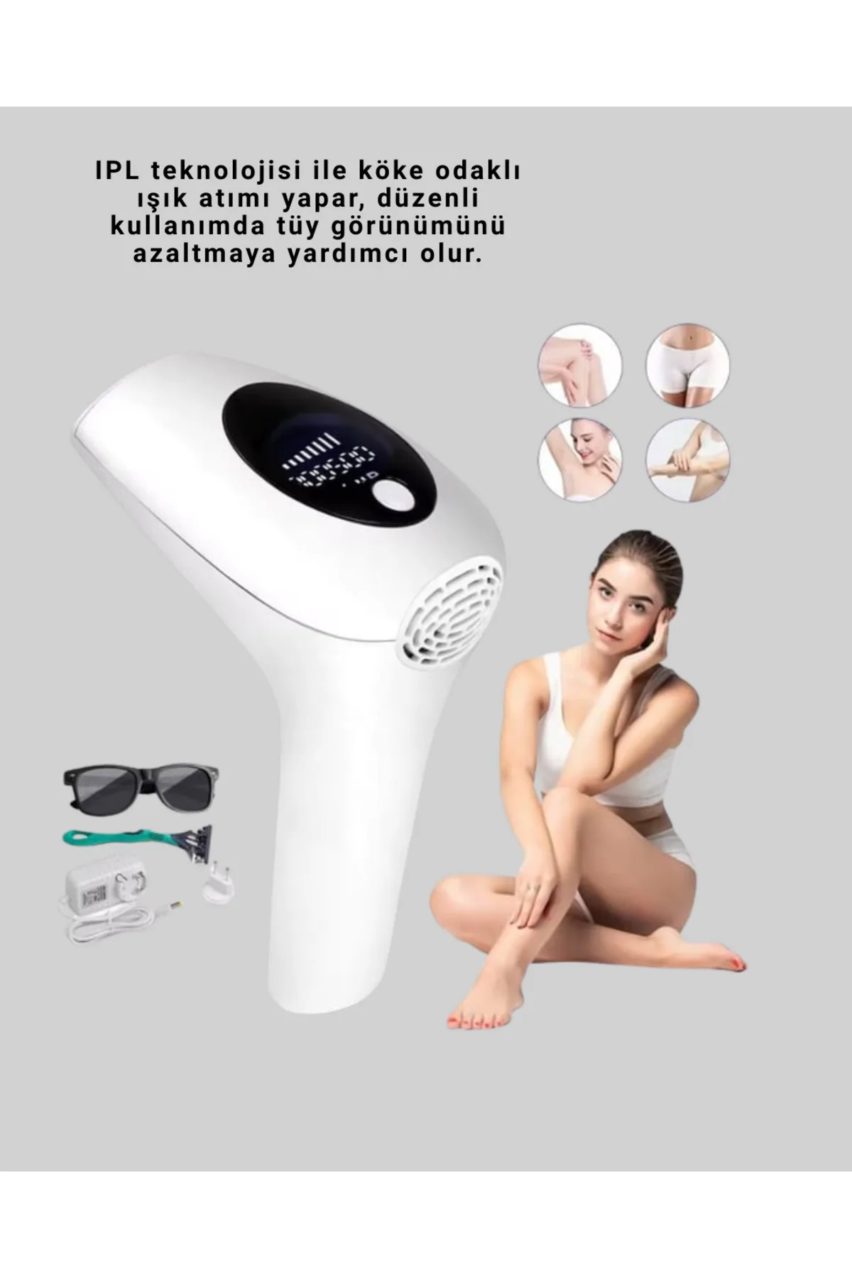 Hasuba IPL Lazer Epilasyon Cihazı HS-262 Ev Tipi Kullanım İçin