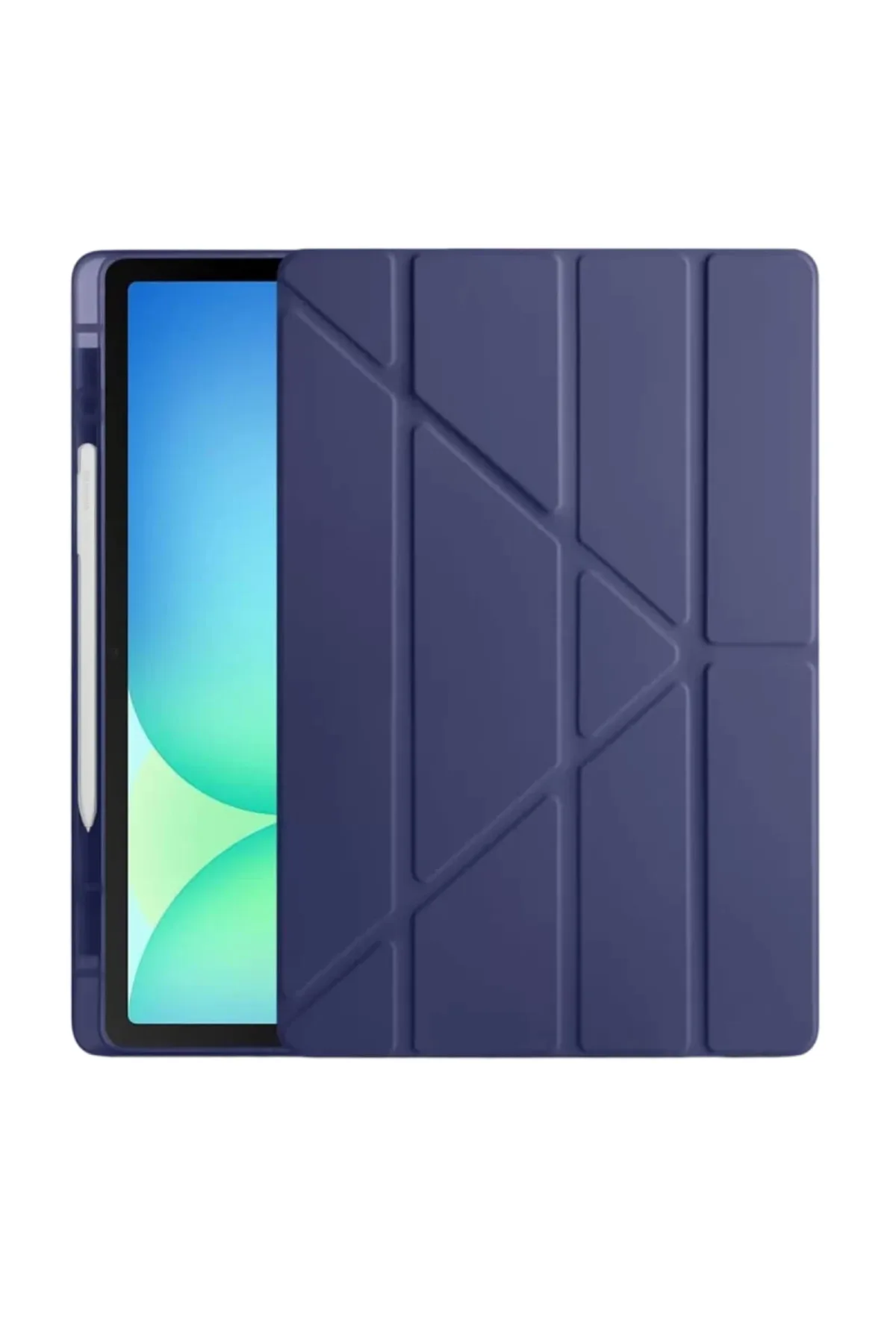 Newface Apple iPad Pro 13 (2024) Kılıf Kalemlikli Hugo Tablet Kılıfı - Lacivert