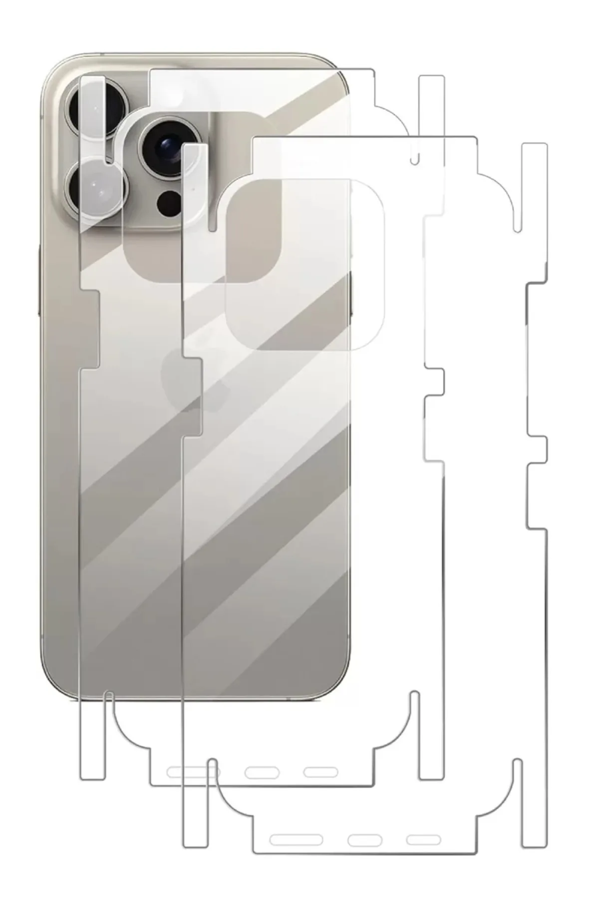 Newface Apple iPhone 16 Pro 360 Full Body Arka Koruyucu