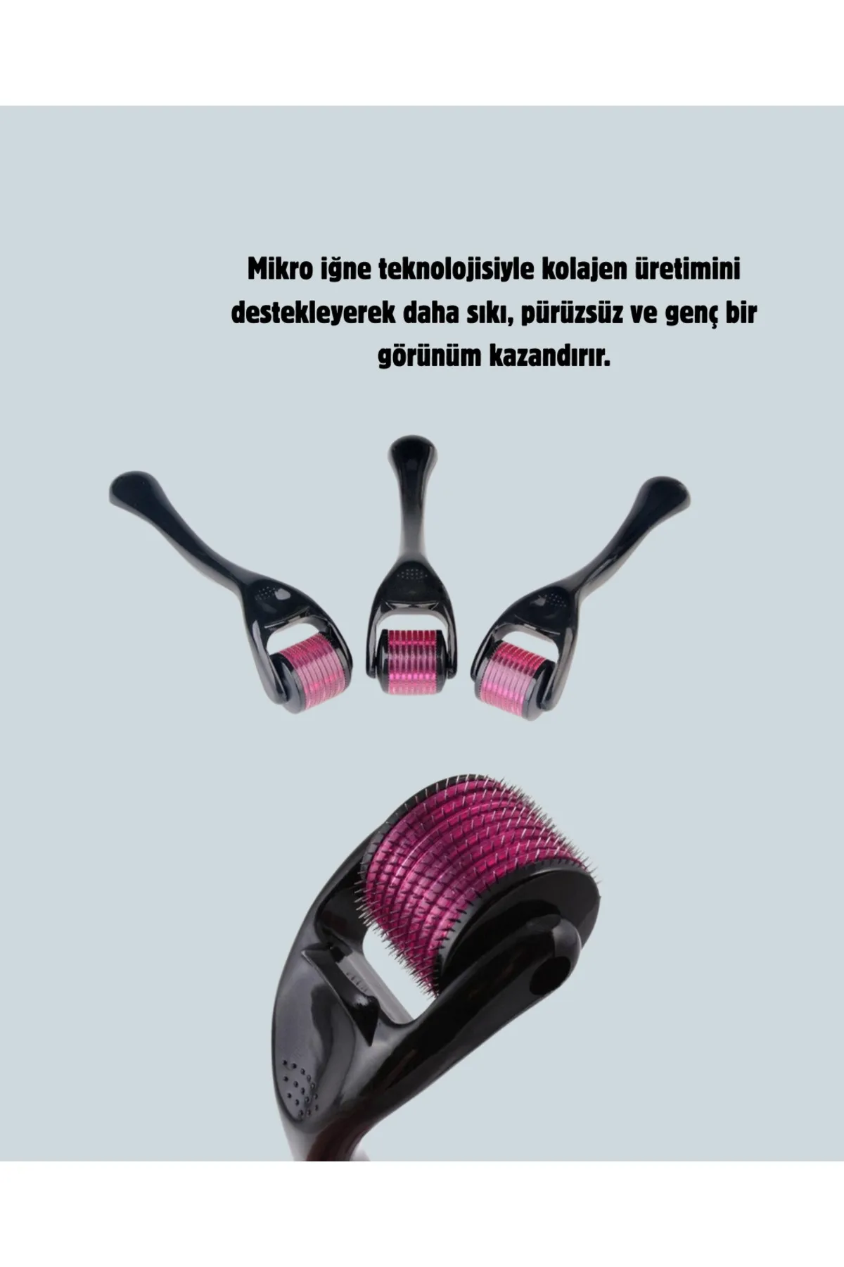Dermaroller 1 mm Akne İzleri ve Çatlak Giderici Cilt Bakım Aleti