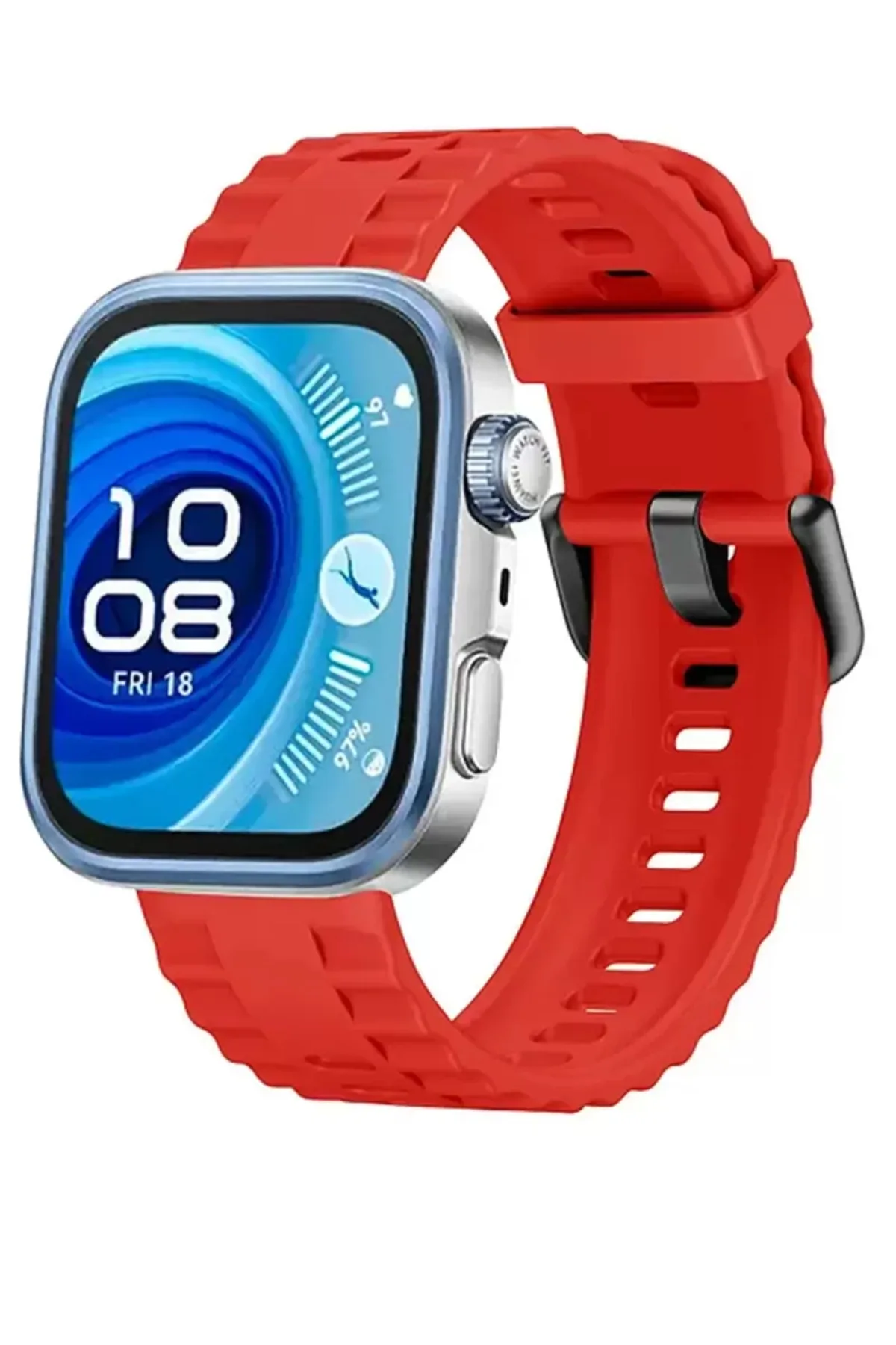 Newface Huawei Watch Fit 3 Klasik Kordon - Kırmızı