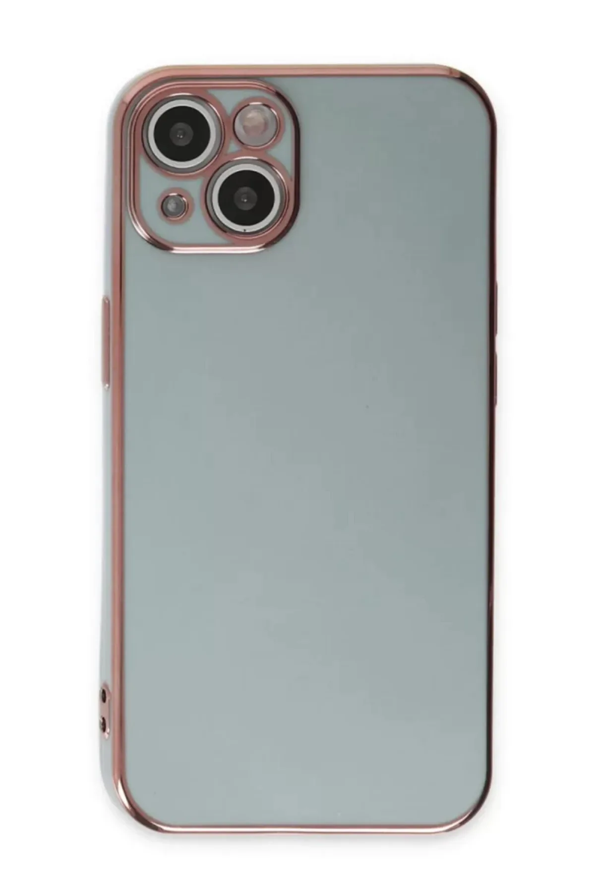 Newface Apple iPhone 15 Kılıf Volet Silikon - Açık Yeşil