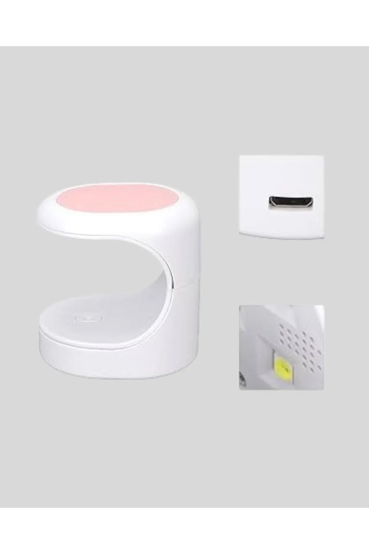 LED Mini Oje Kurutucu Taşınabilir Hızlı Kuruma Cihazı 3 LED Işıklı