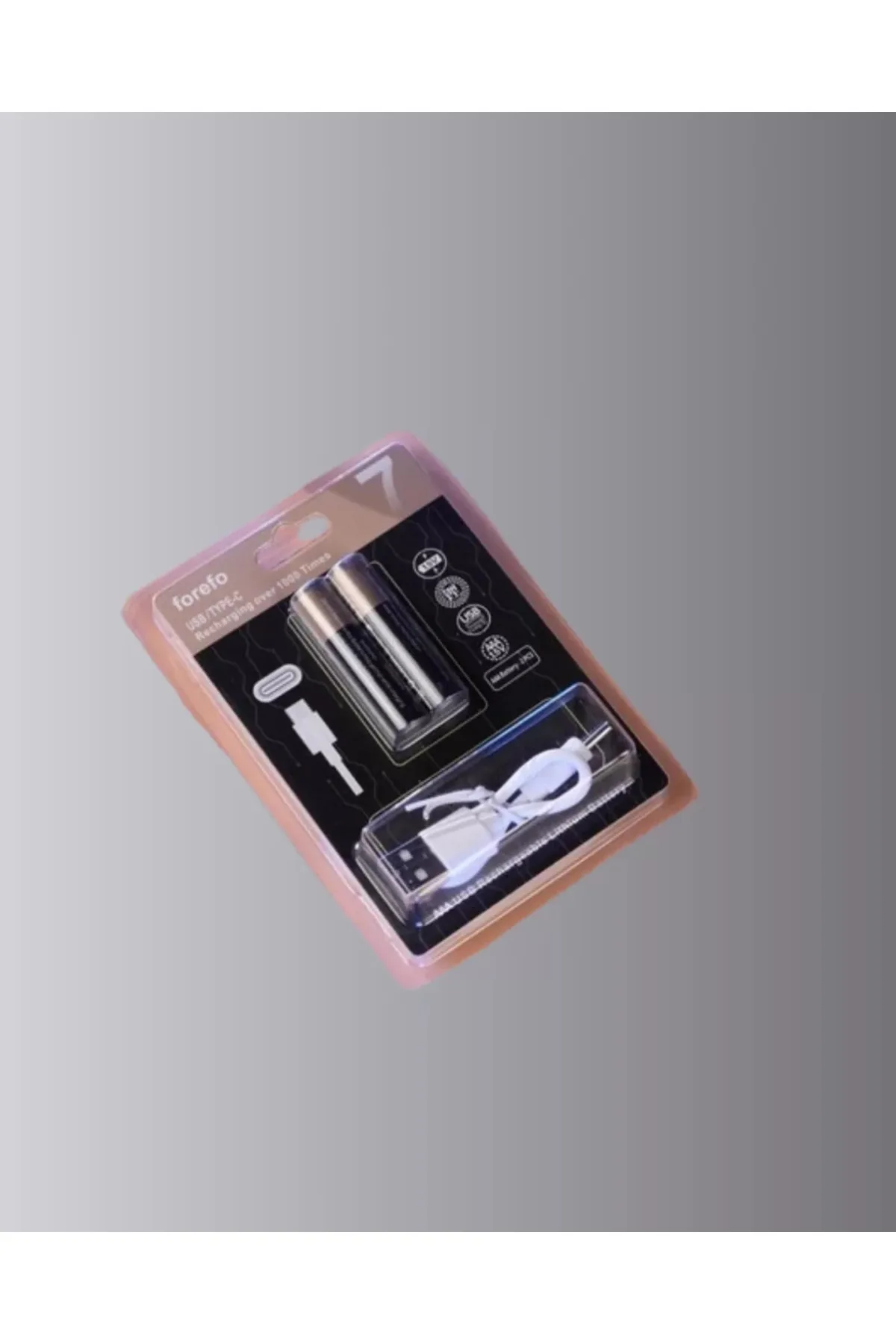 USB Type-C Şarjlı AAA Lityum Pil 1000+ Şarj Döngüsü ile Uzun Ömür