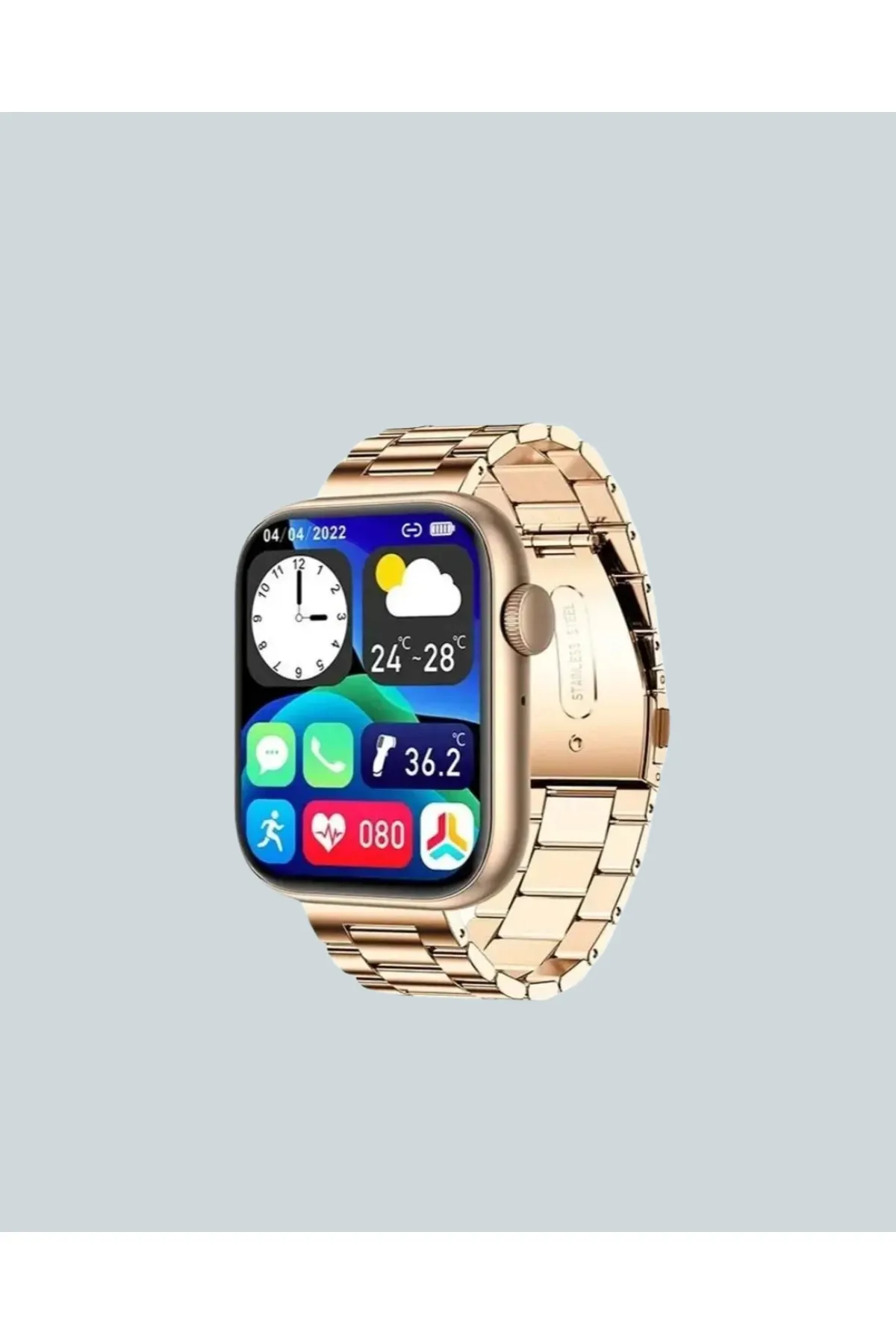 Sağlık Takipli Akıllı Saat 117 Spor Modlu Amoled Ekran