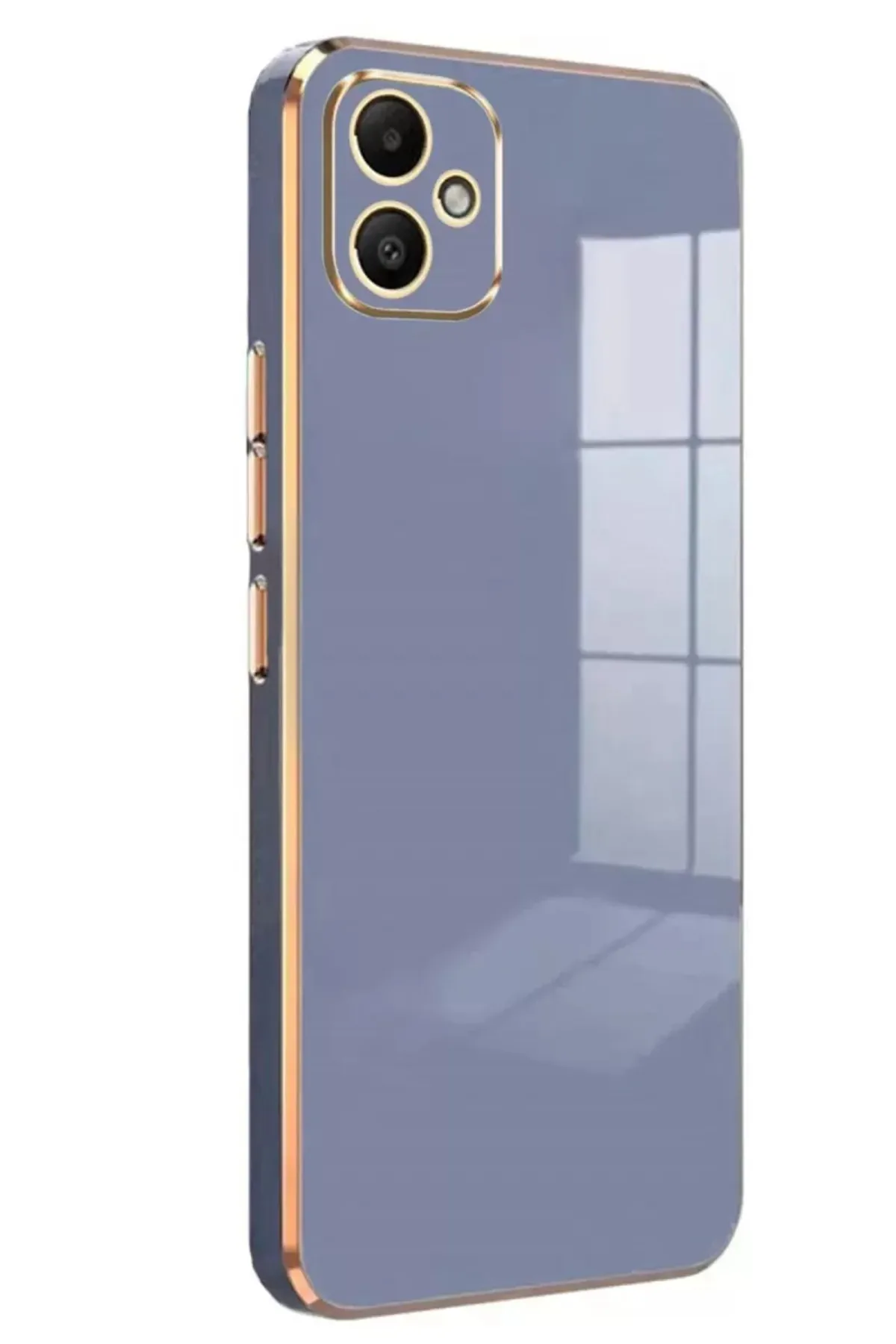 Newface Samsung Galaxy A05 Kılıf Volet Silikon - Mavi