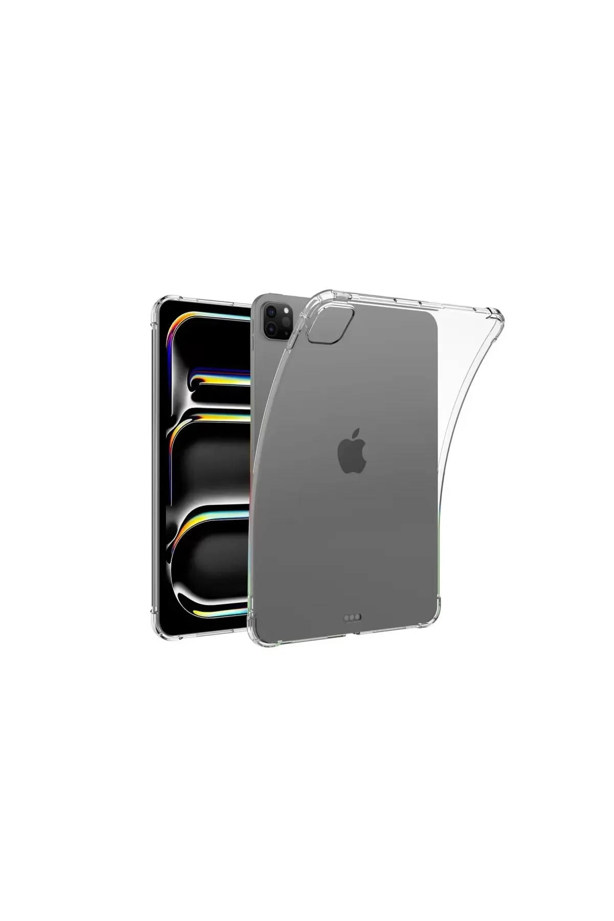Newface Apple iPad Pro 11 (2024) Kılıf Anti Shock Tablet Silikon - Şeffaf